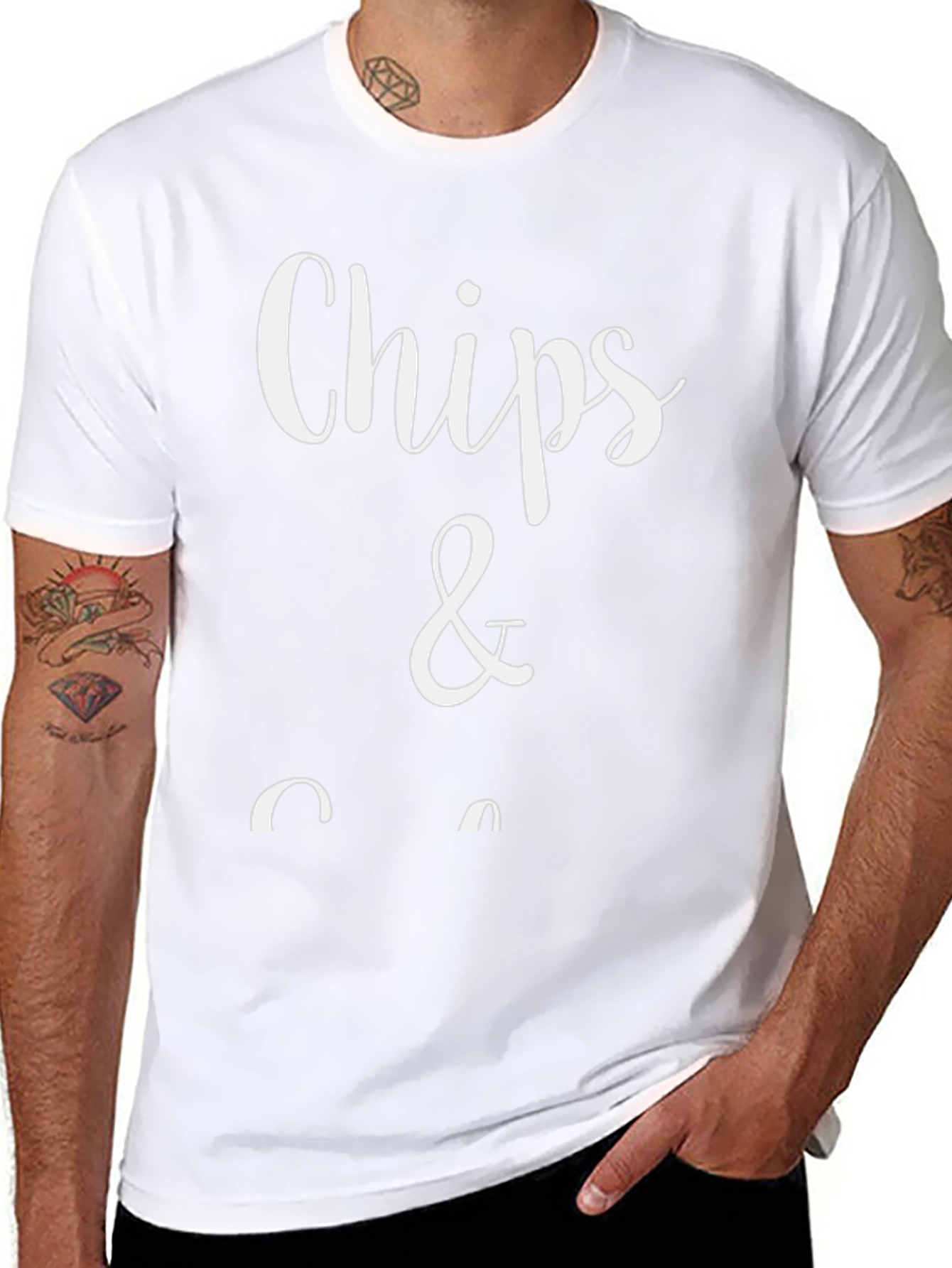 Chips and Gravy Black T-Shirt