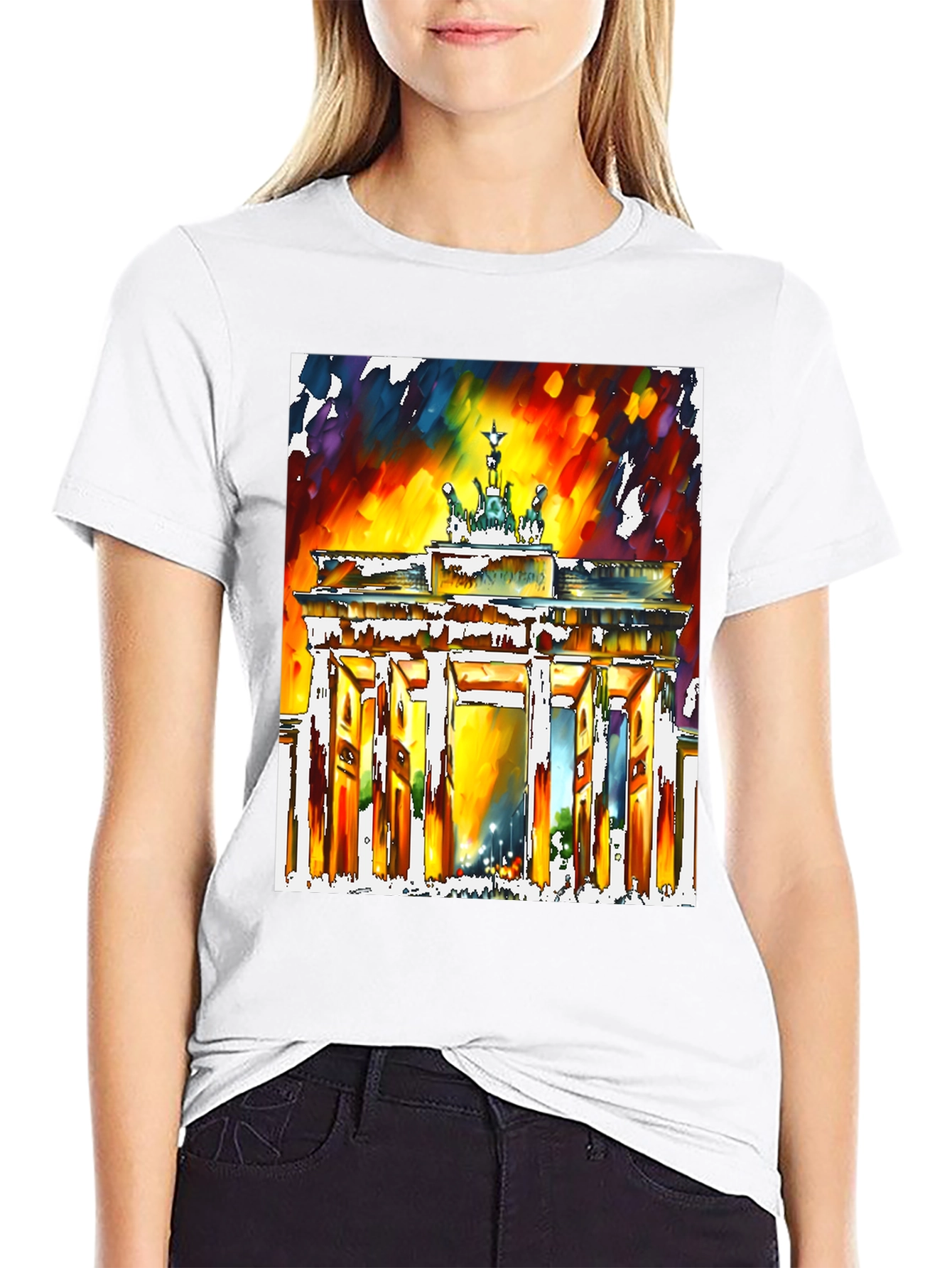 Berlin Brandenburg Gate Art Graphic T-Shirt