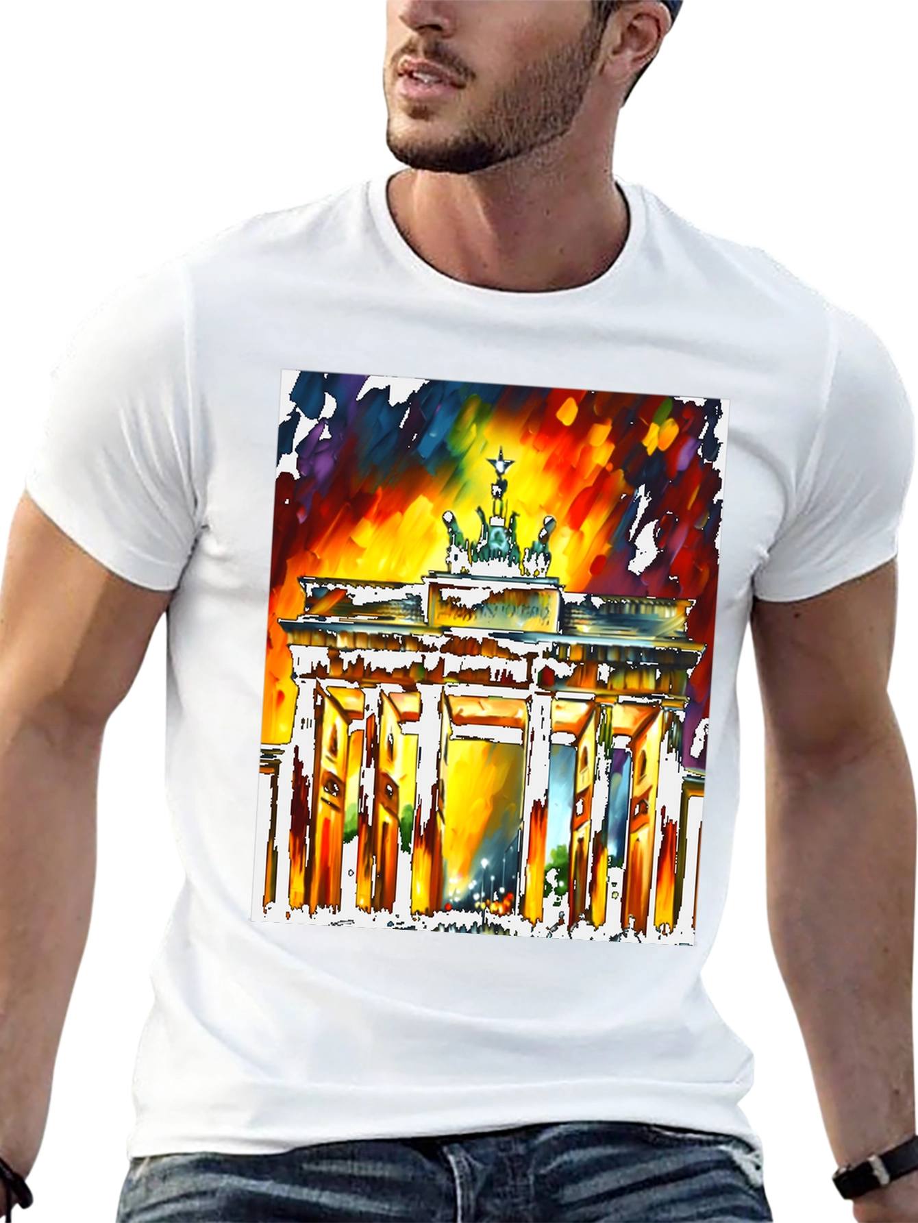 Berlin Brandenburg Gate Art Graphic T-Shirt