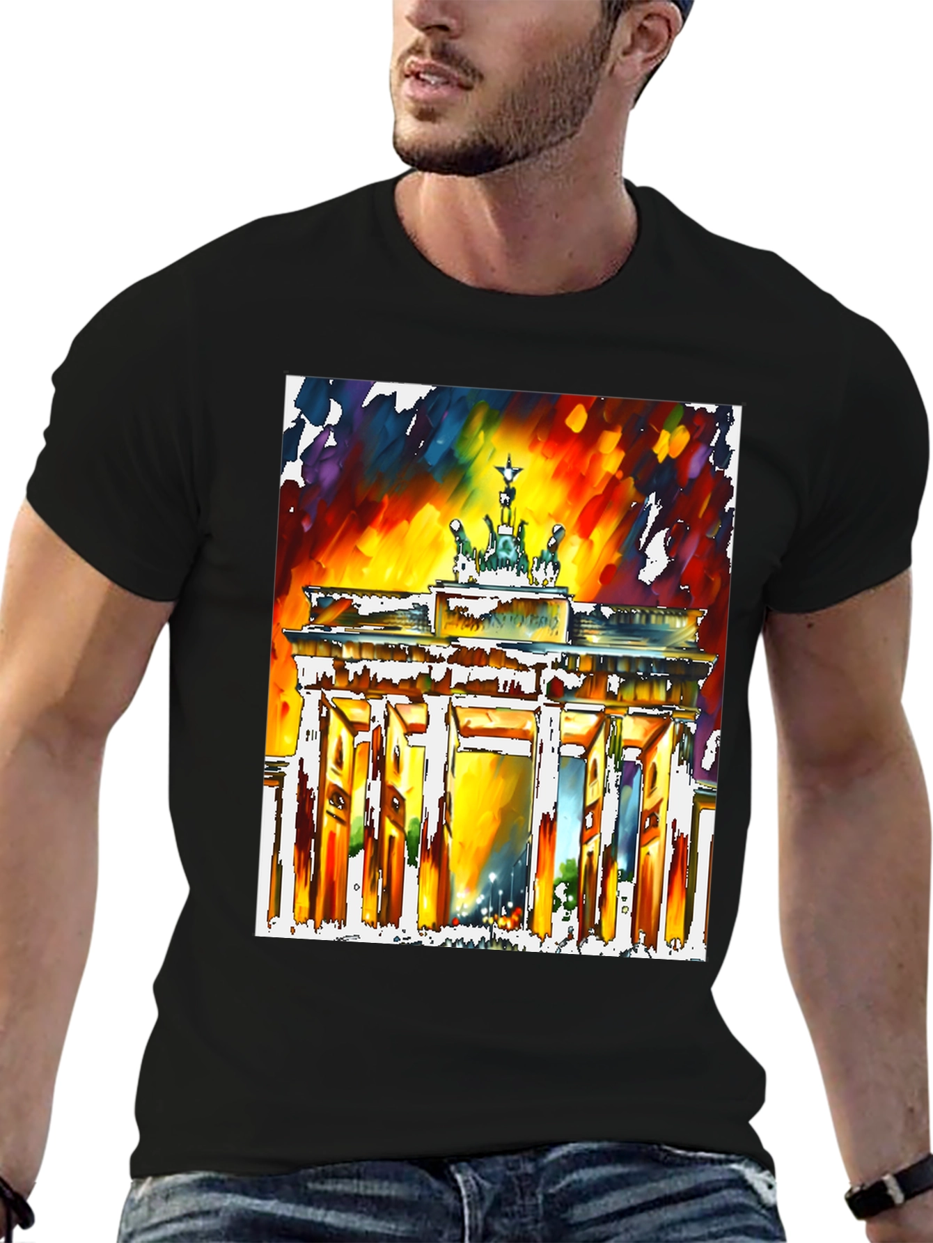 Berlin Brandenburg Gate Art Graphic T-Shirt