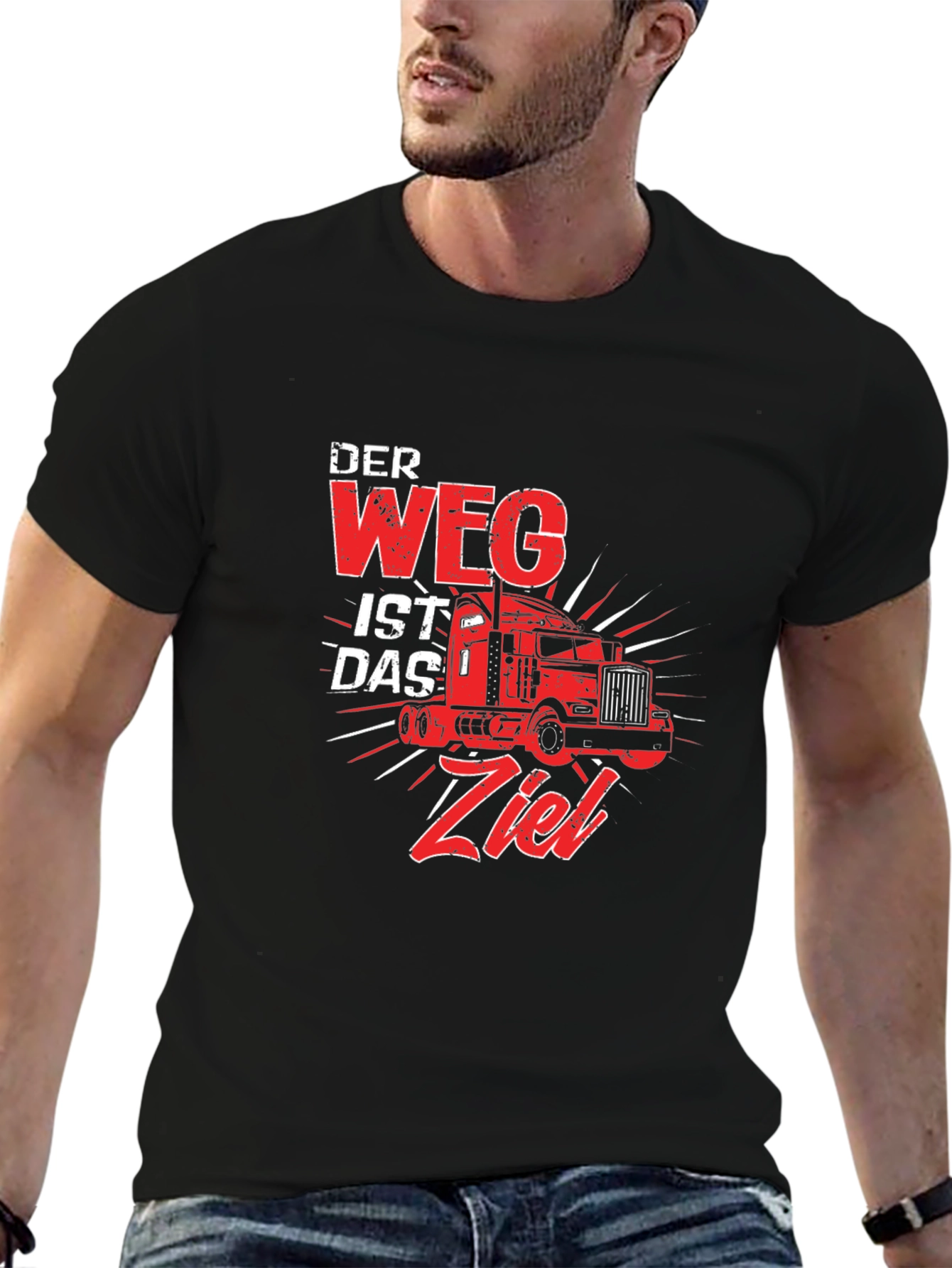 Trucker T-Shirt: The Journey is the Destination