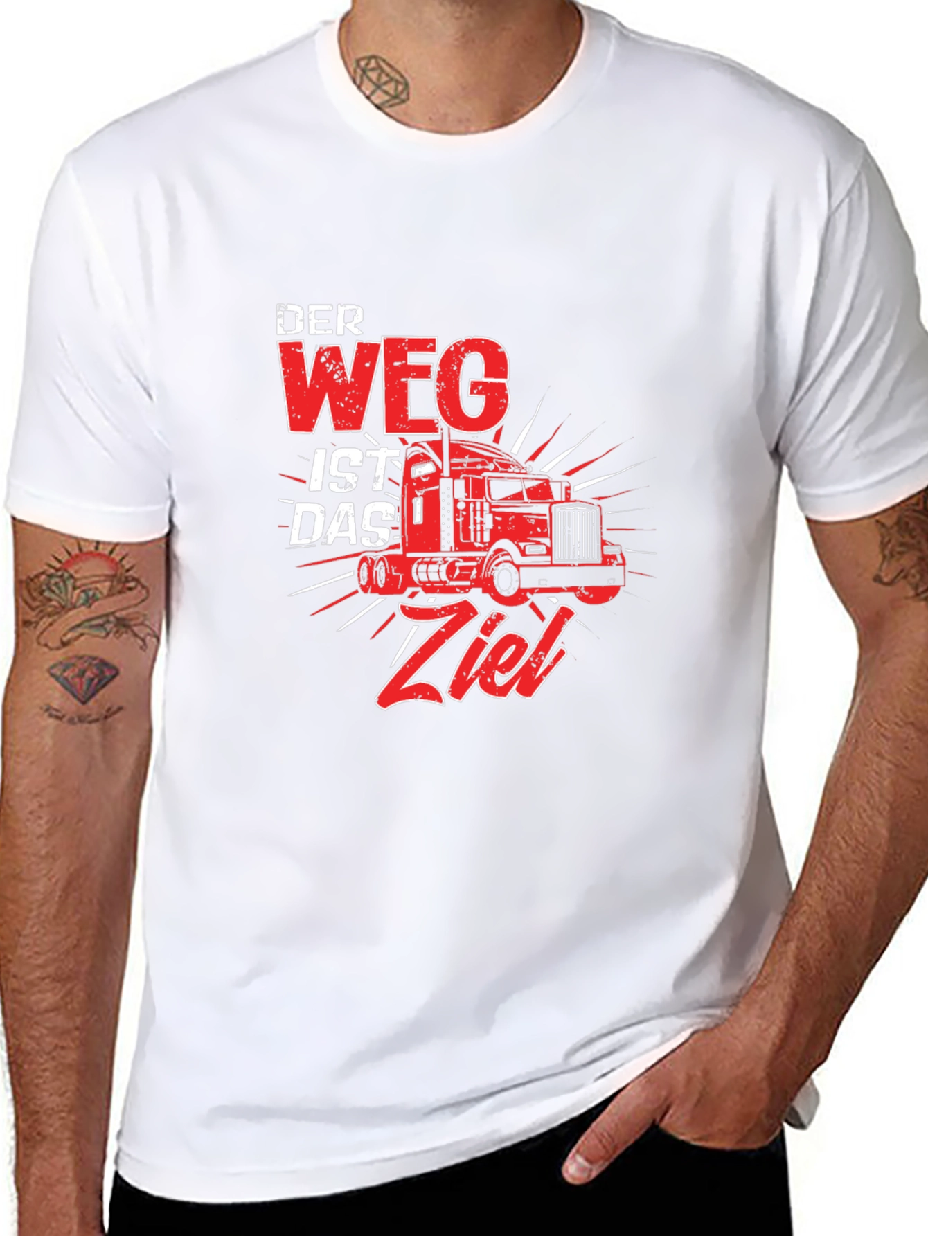 Trucker T-Shirt: The Journey is the Destination