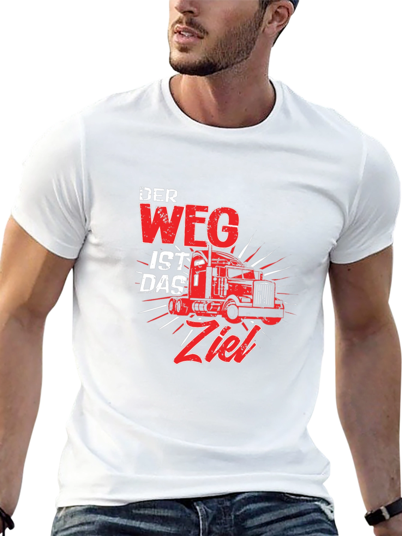 Trucker T-Shirt: The Journey is the Destination