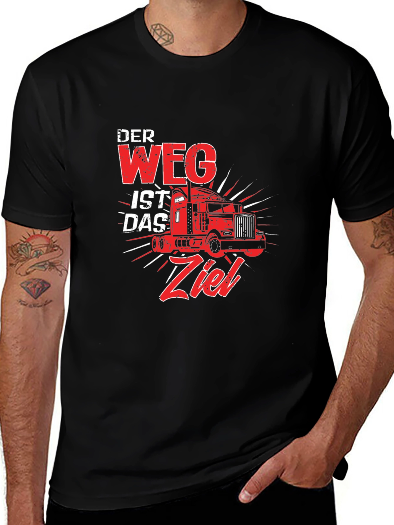 Trucker T-Shirt: The Journey is the Destination