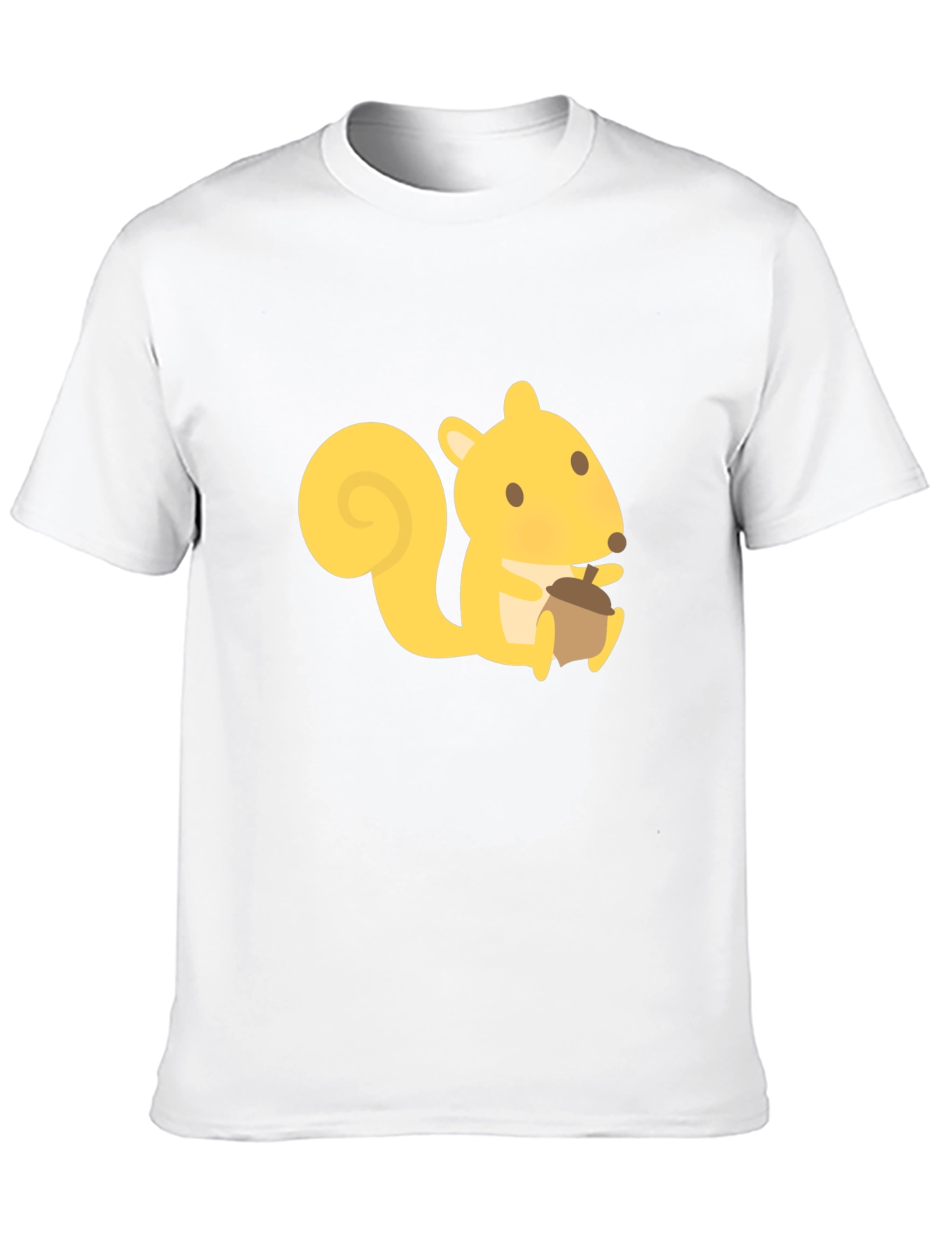 Squirrel Graphic Tee - Black Crew Neck T-Shirt
