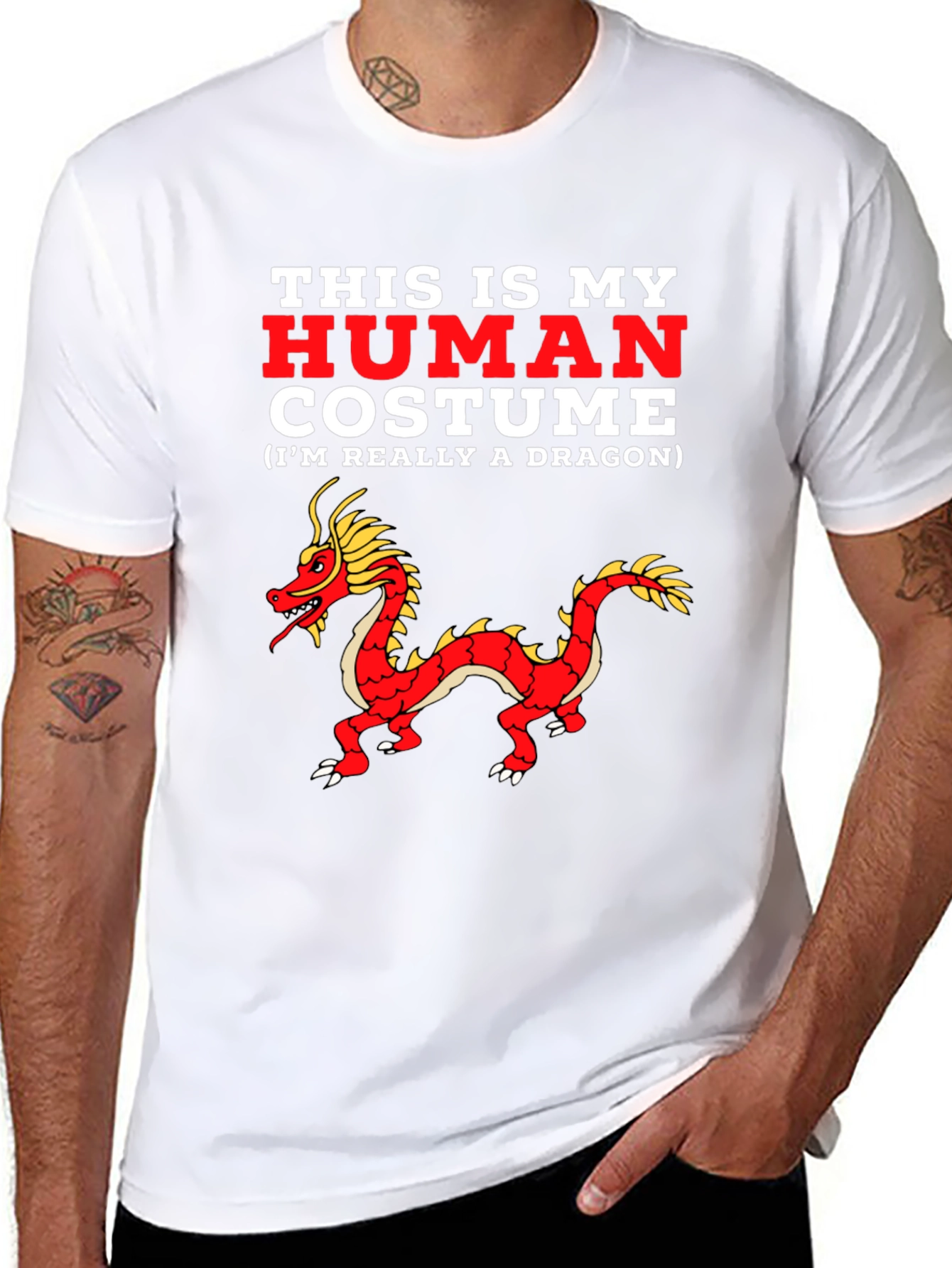 Human Costume Dragon T-Shirt