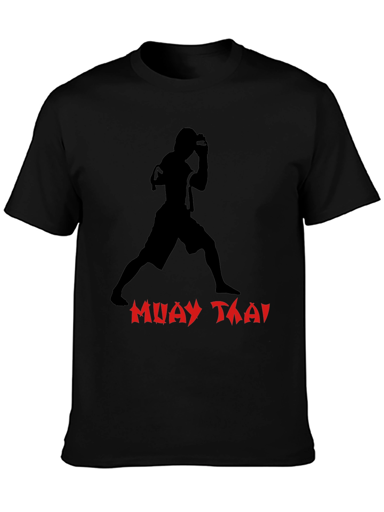 Muay Thai Graphic T-Shirt - Black Martial Arts Tee