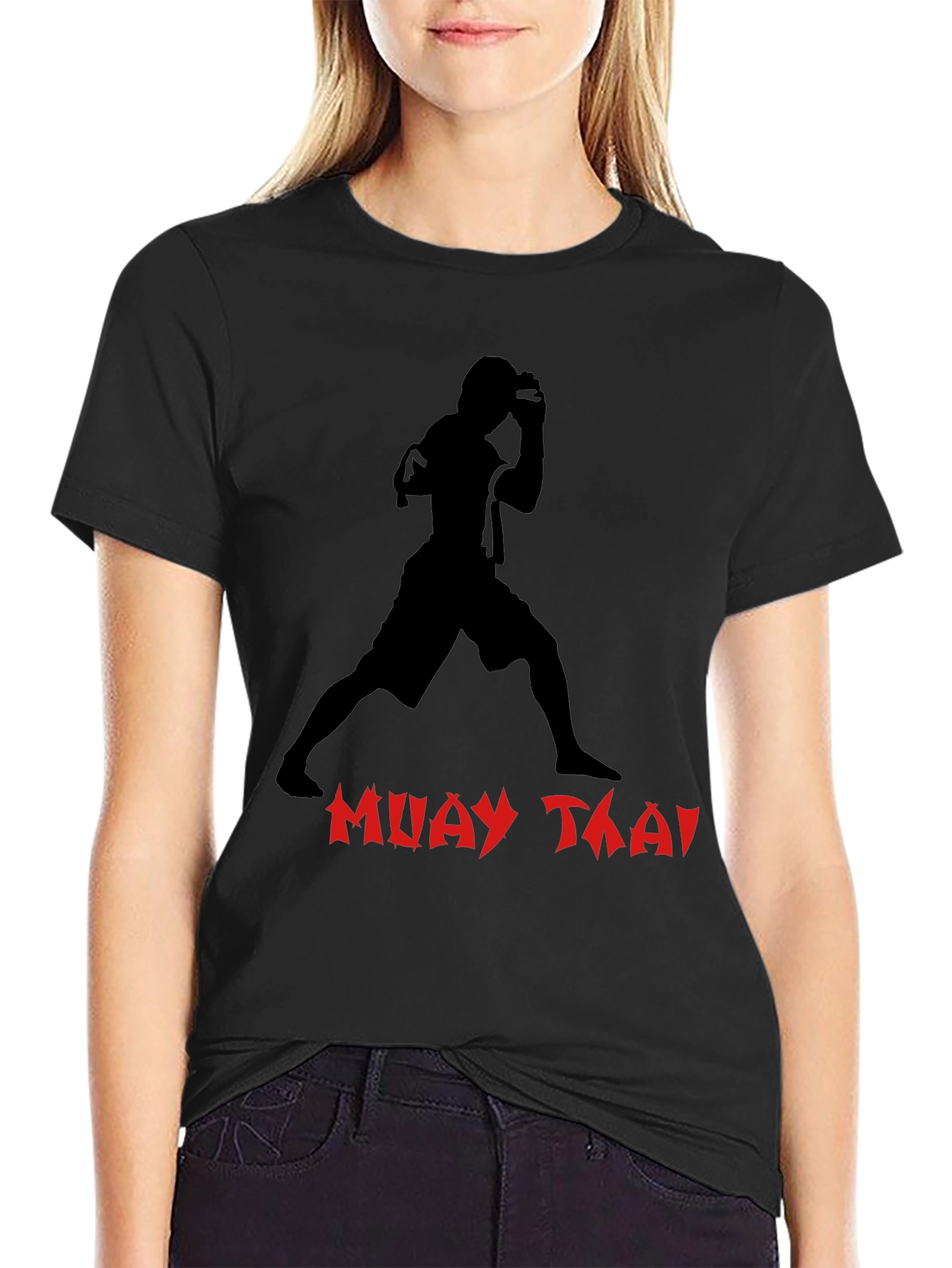 Muay Thai Graphic T-Shirt - Black Martial Arts Tee