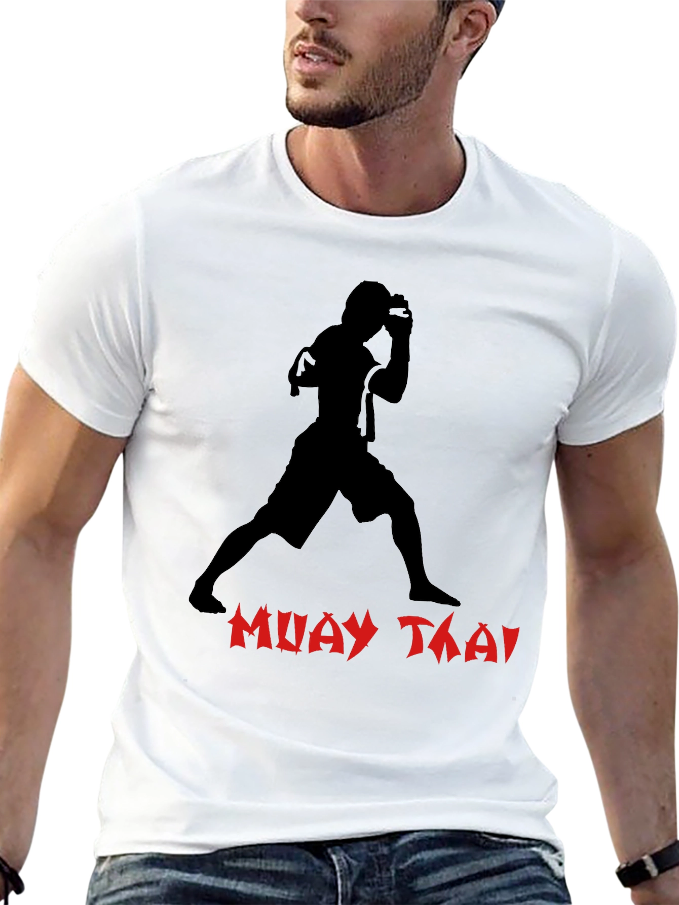 Muay Thai Graphic T-Shirt - Black Martial Arts Tee