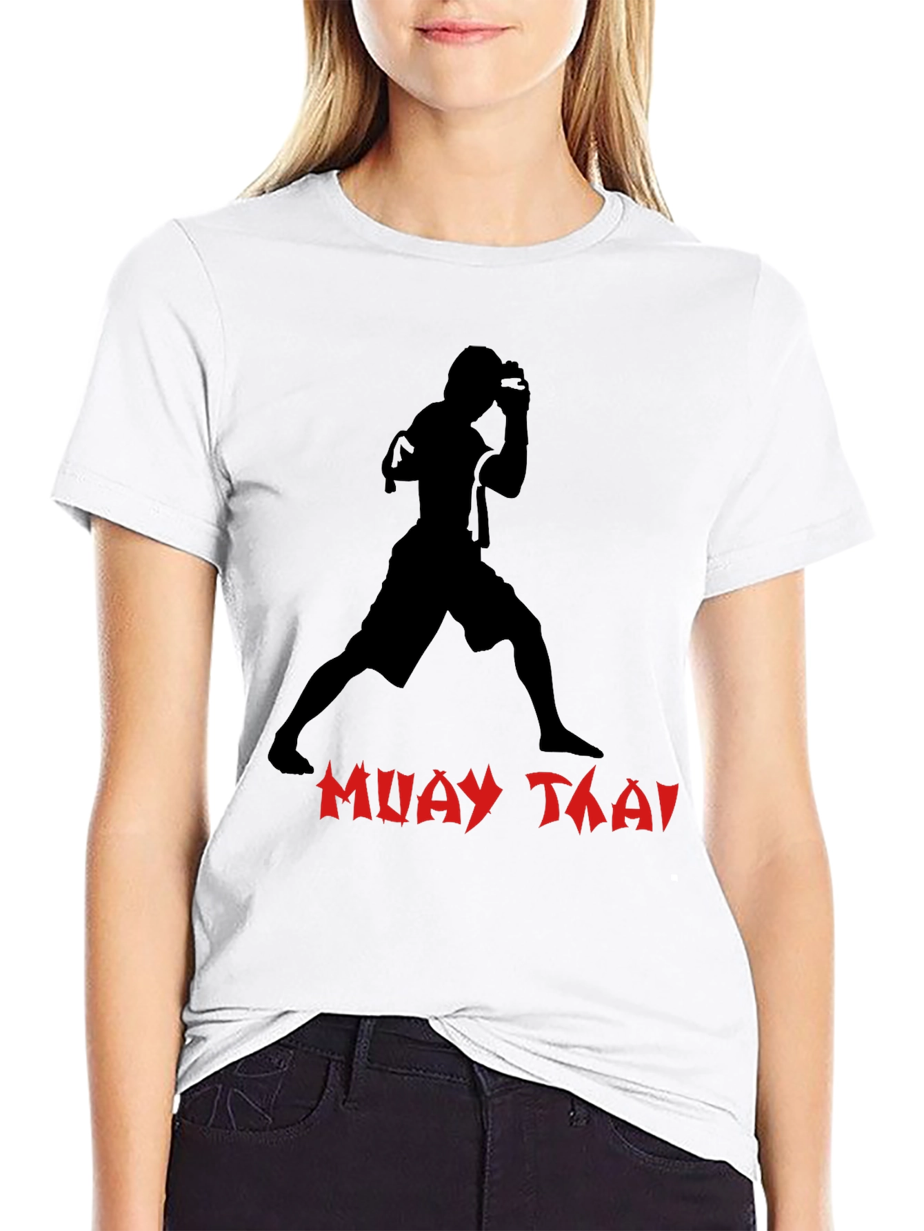 Muay Thai Graphic T-Shirt - Black Martial Arts Tee