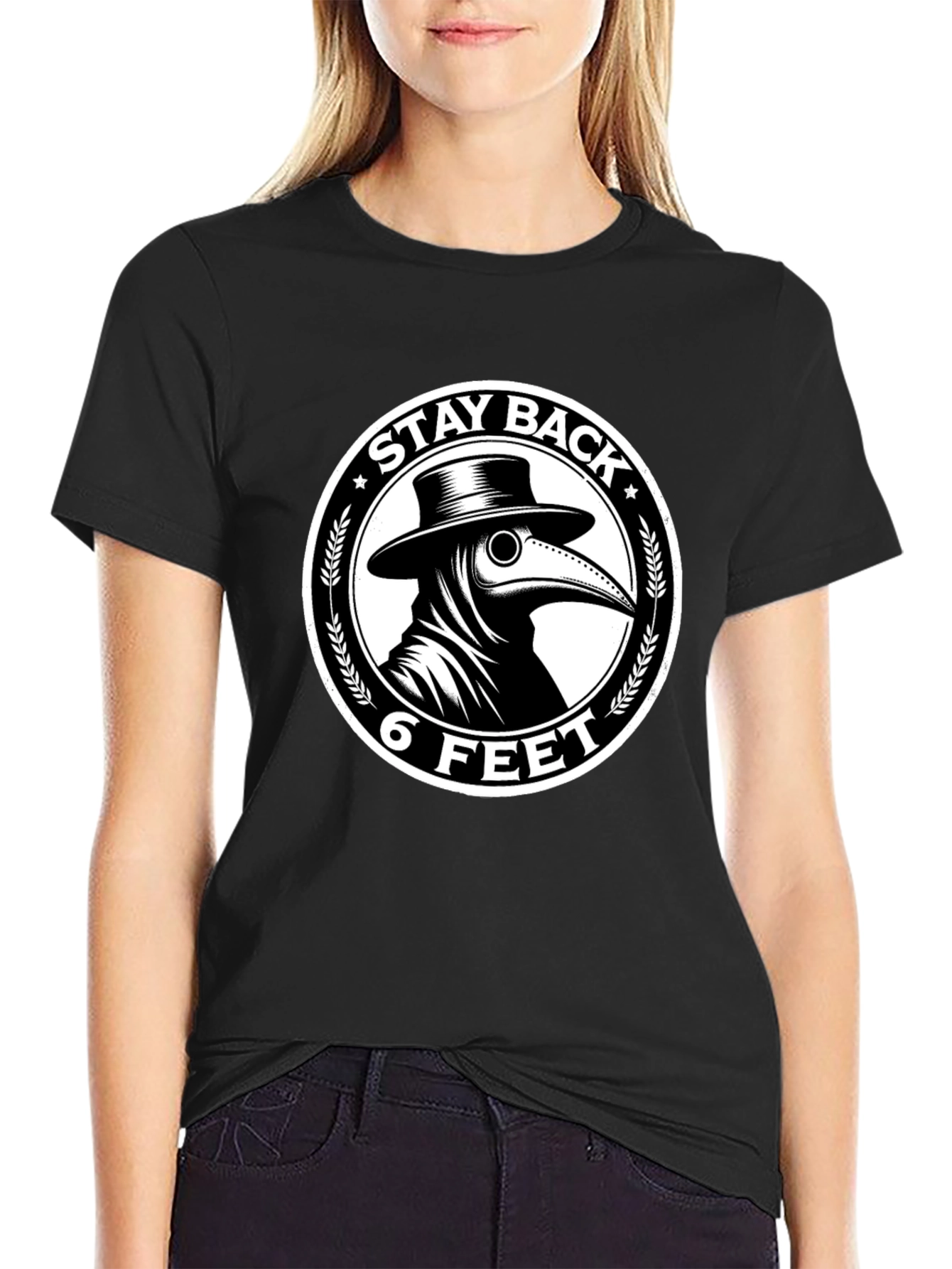 Stay Back 6 Feet Plague Doctor T-Shirt