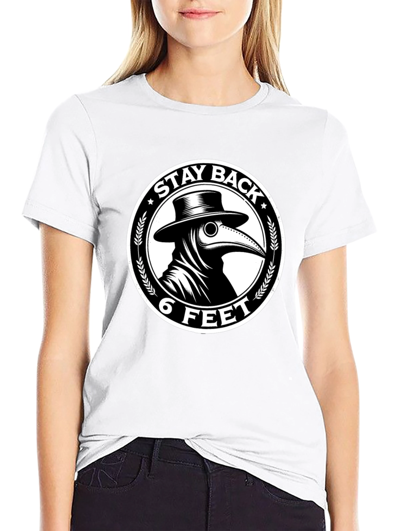 Stay Back 6 Feet Plague Doctor T-Shirt