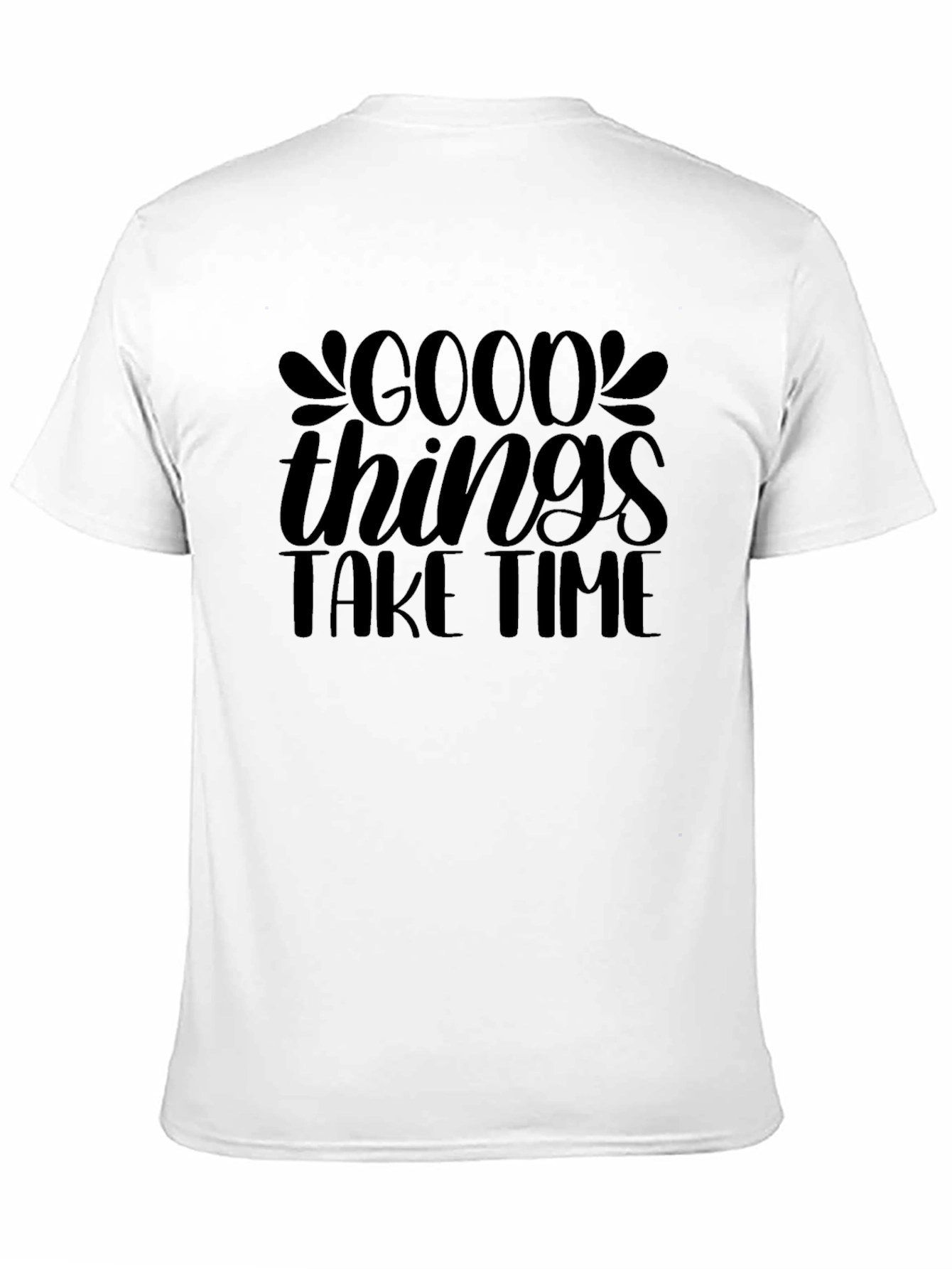 Good Things Take Time Black Tee