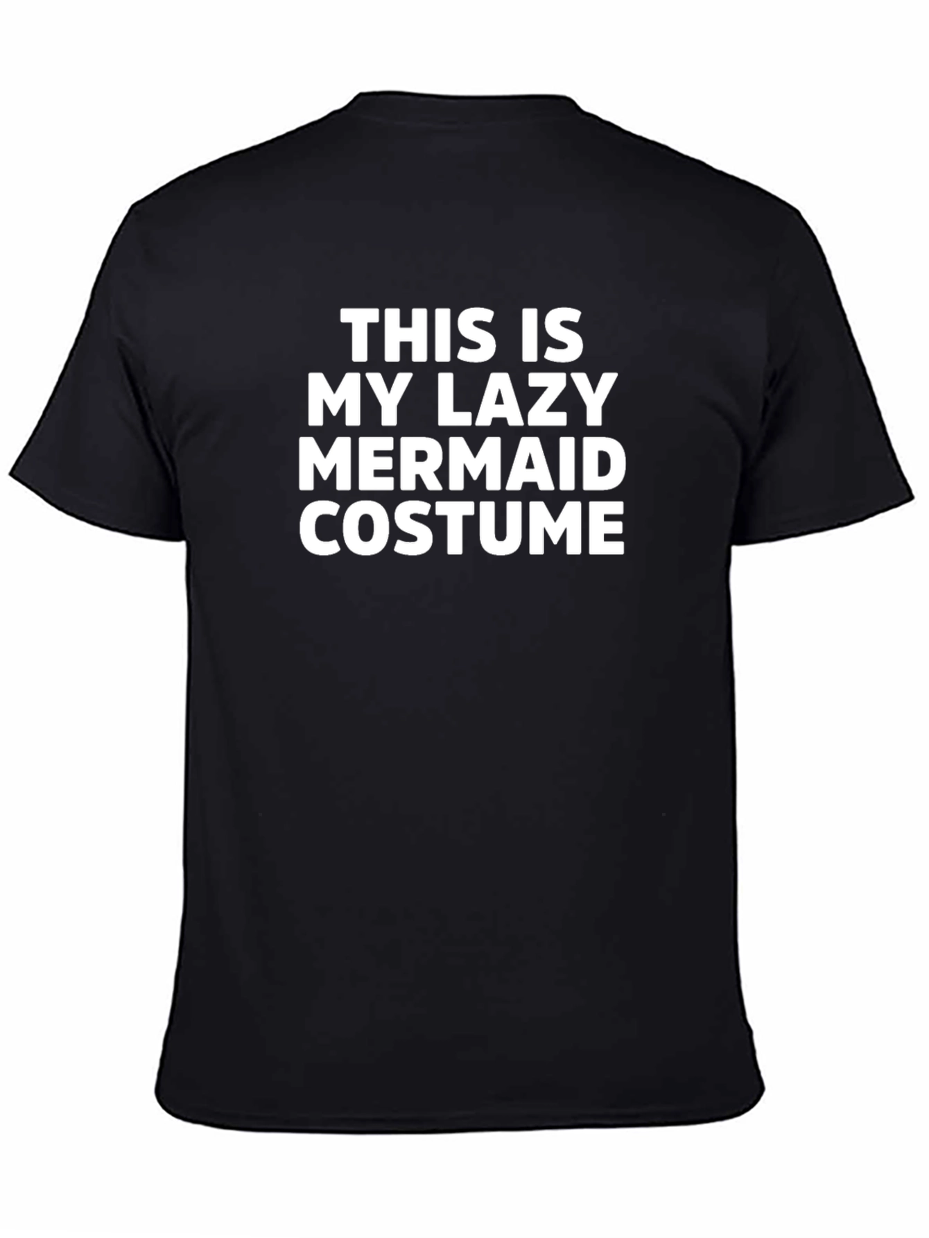 Lazy Mermaid Costume T-Shirt - Funny Halloween Tee
