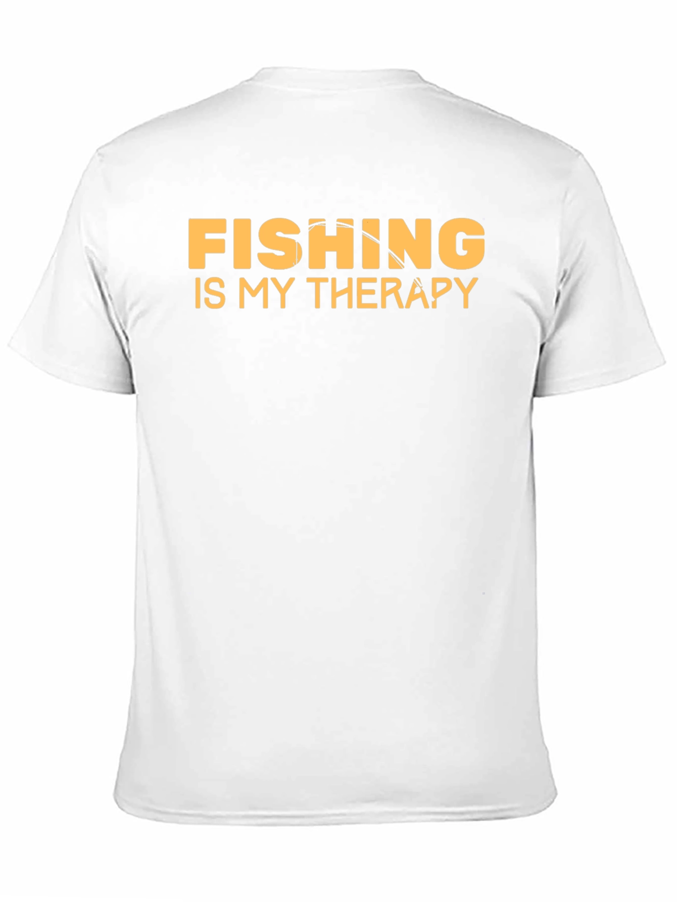 Fishing is My Therapy T-Shirt Black