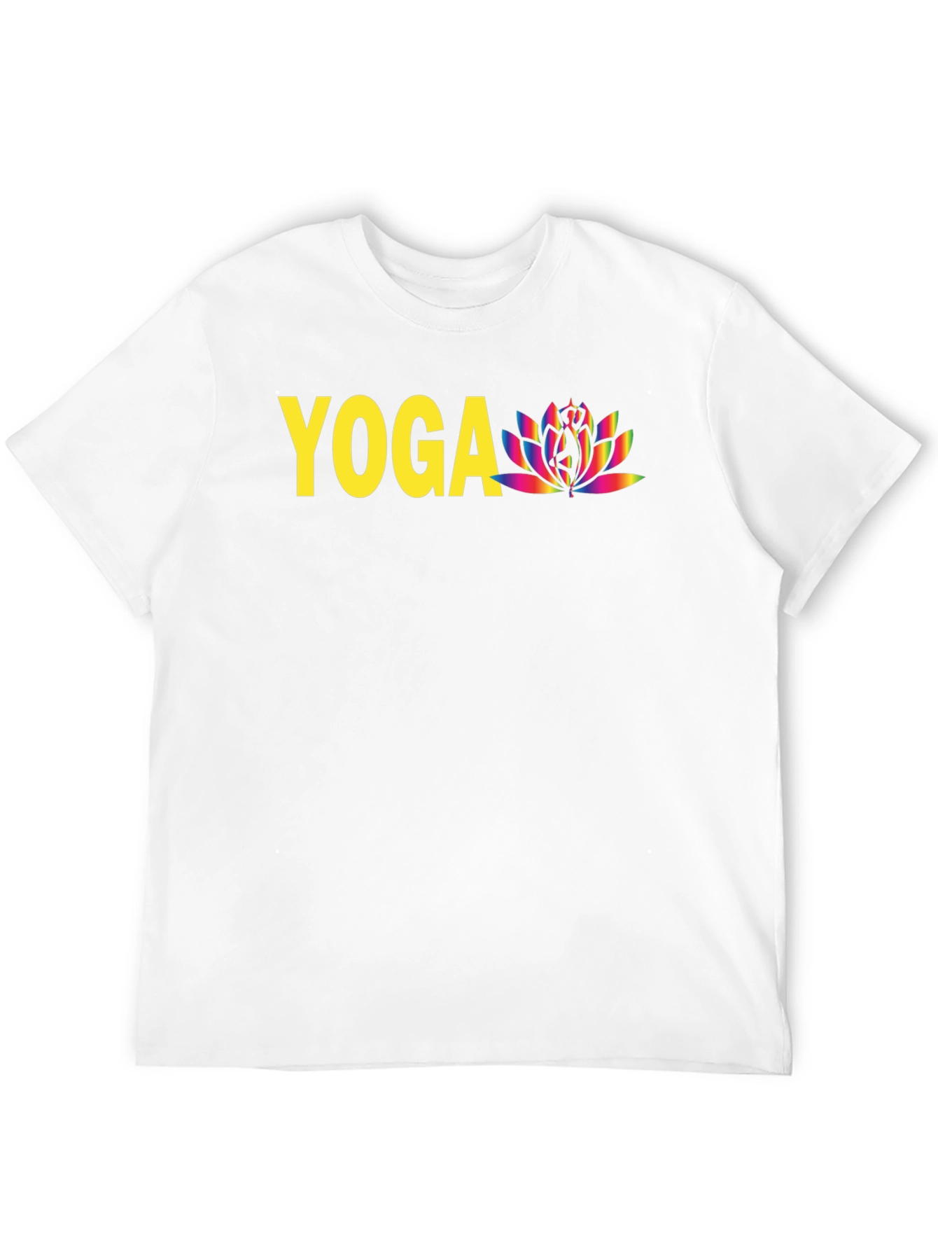 Yoga Lotus Graphic T-Shirt - Black