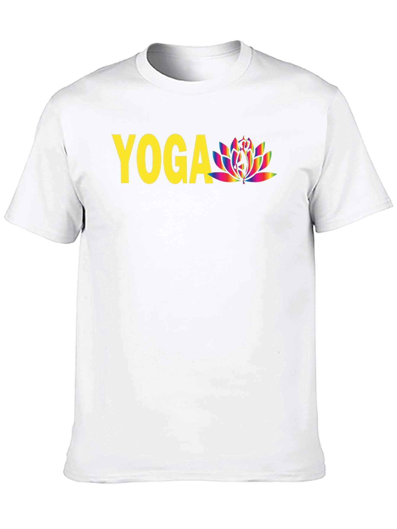 Yoga Lotus Graphic T-Shirt - Black