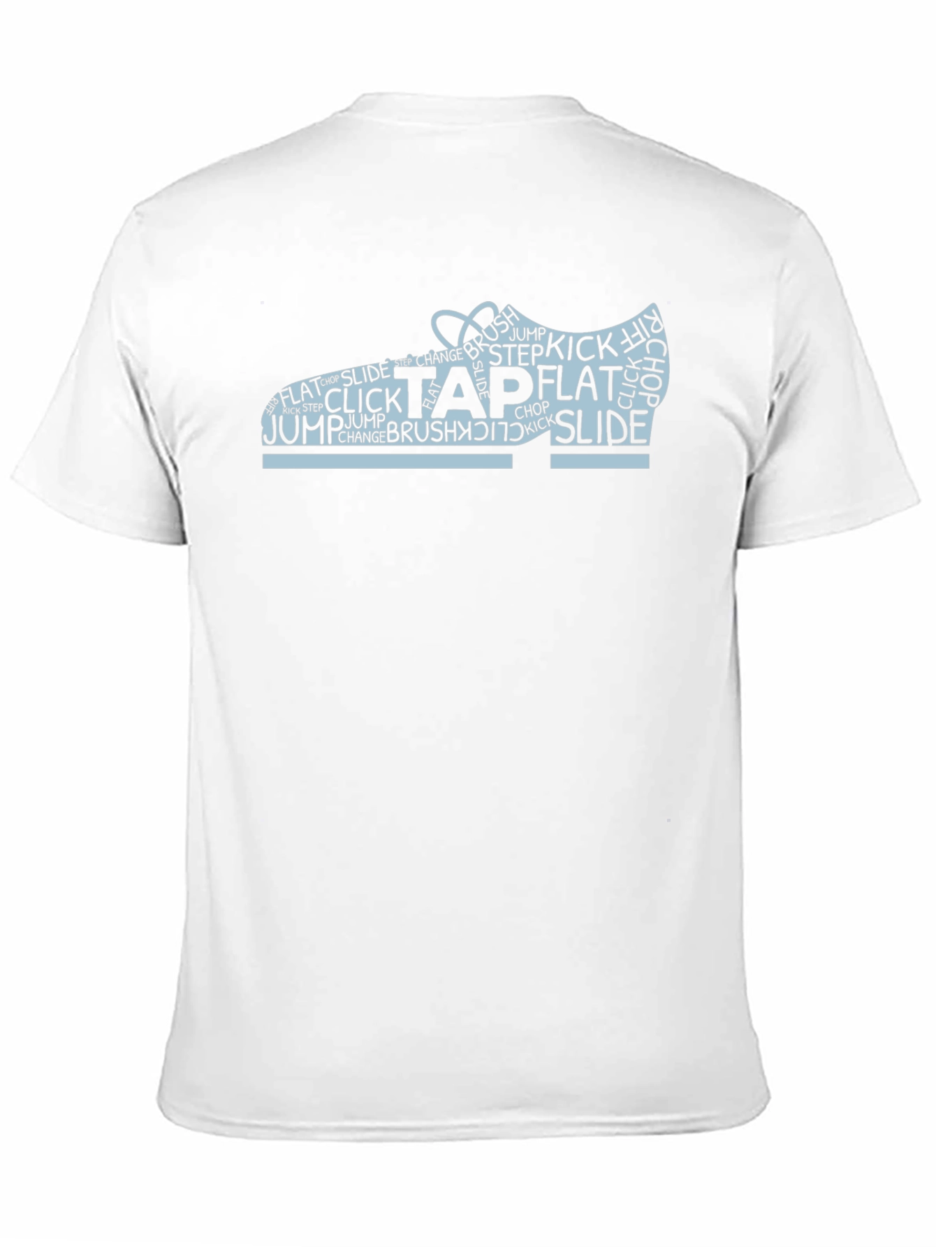 Tap Dance Shoe Word Art Black T-Shirt