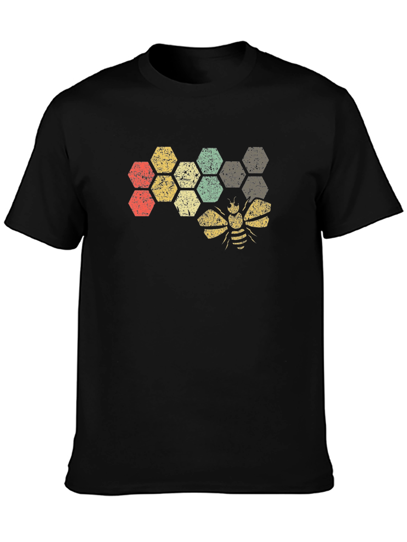 Honeycomb Bee Graphic T-Shirt