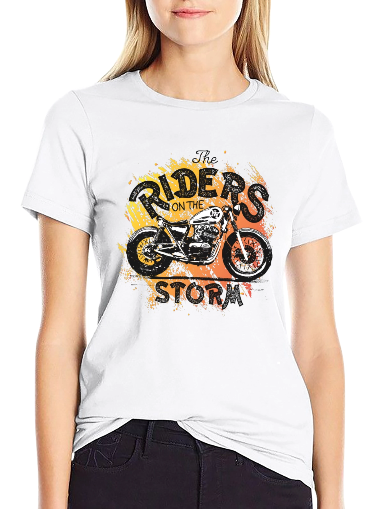 Riders On The Storm Motorcycle Graphic T-Shirt