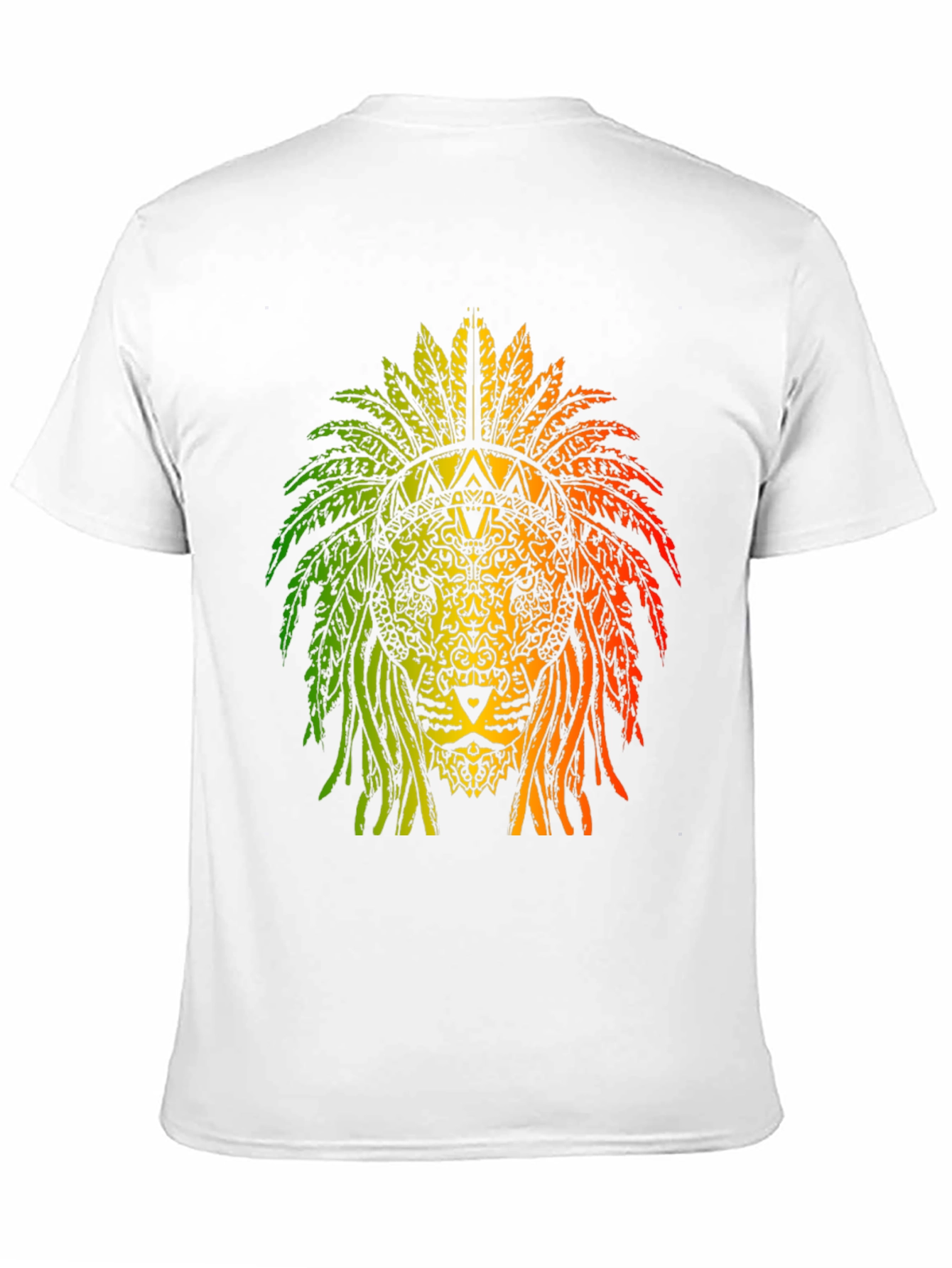 Rasta Lion Headdress Graphic T-Shirt