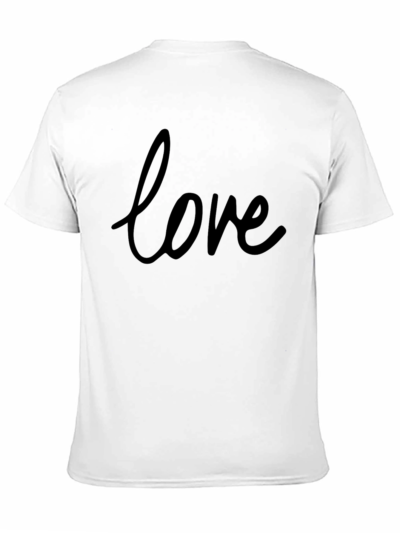 Love Script Graphic Black T-Shirt