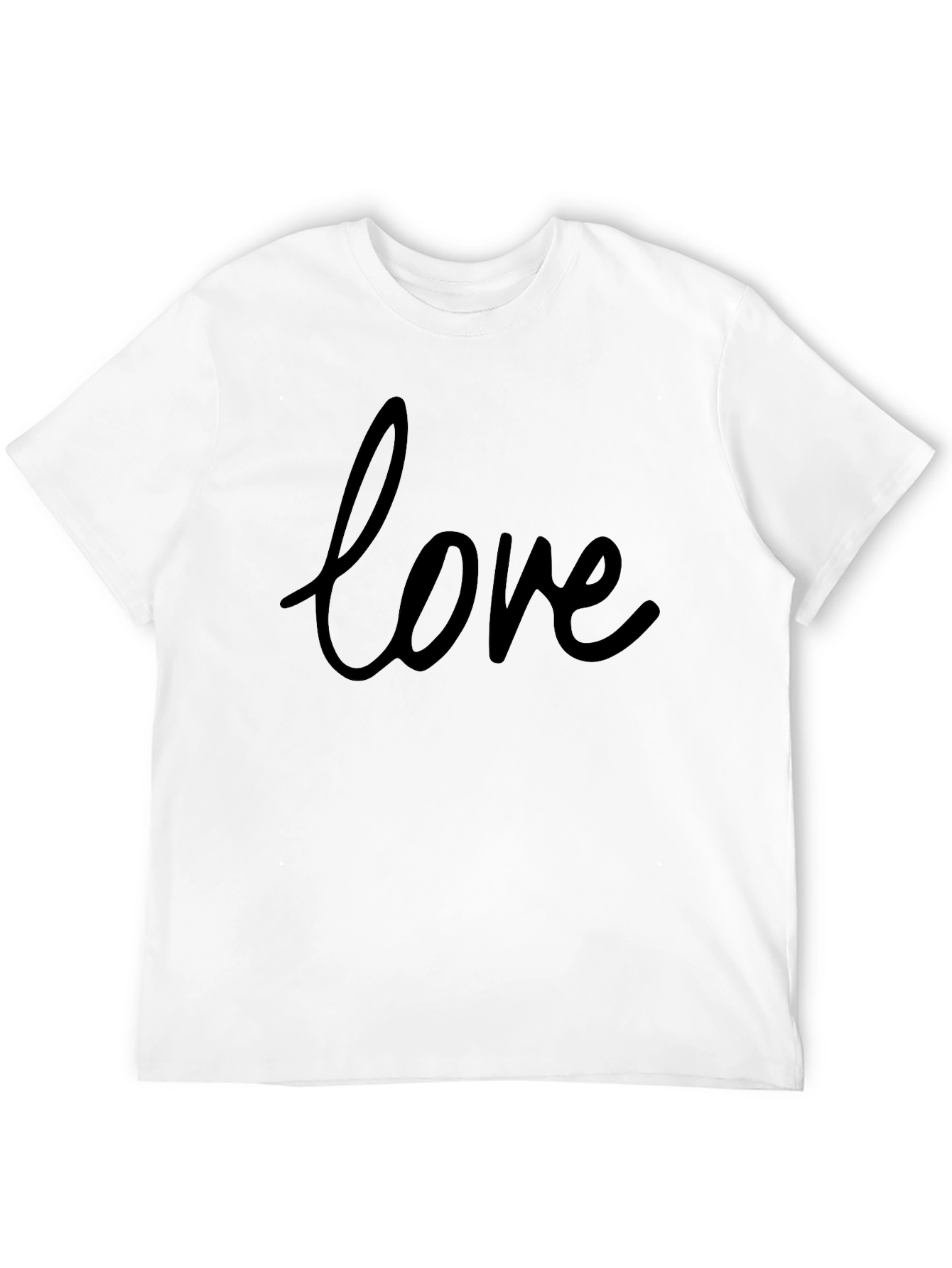 Love Script Graphic Black T-Shirt