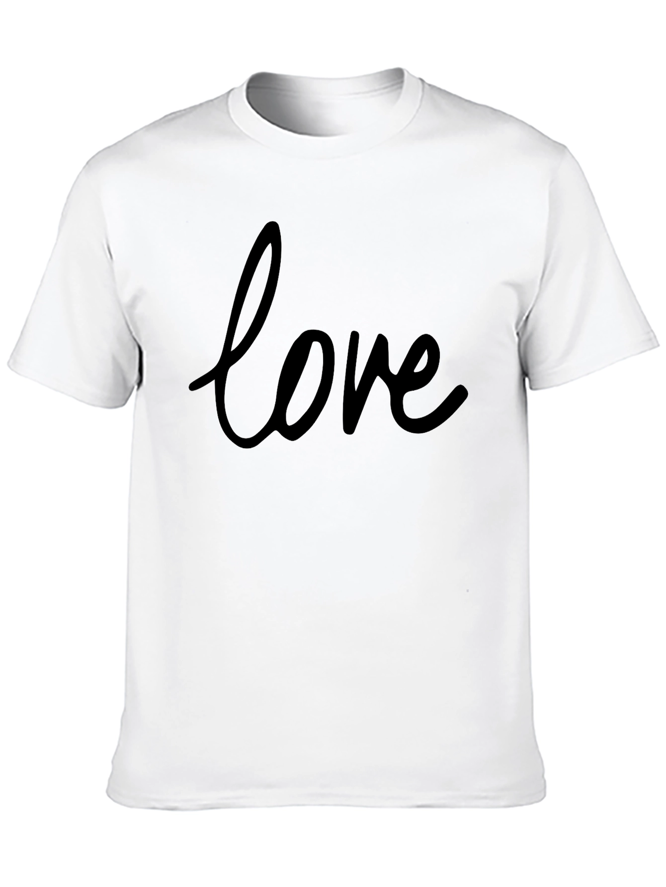 Love Script Graphic Black T-Shirt