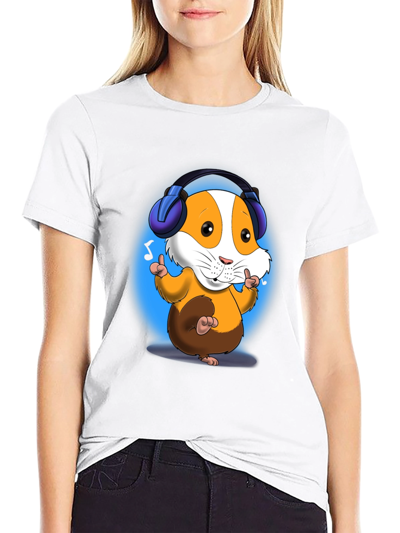 DJ Hamster T-Shirt - Cartoon Animal Design