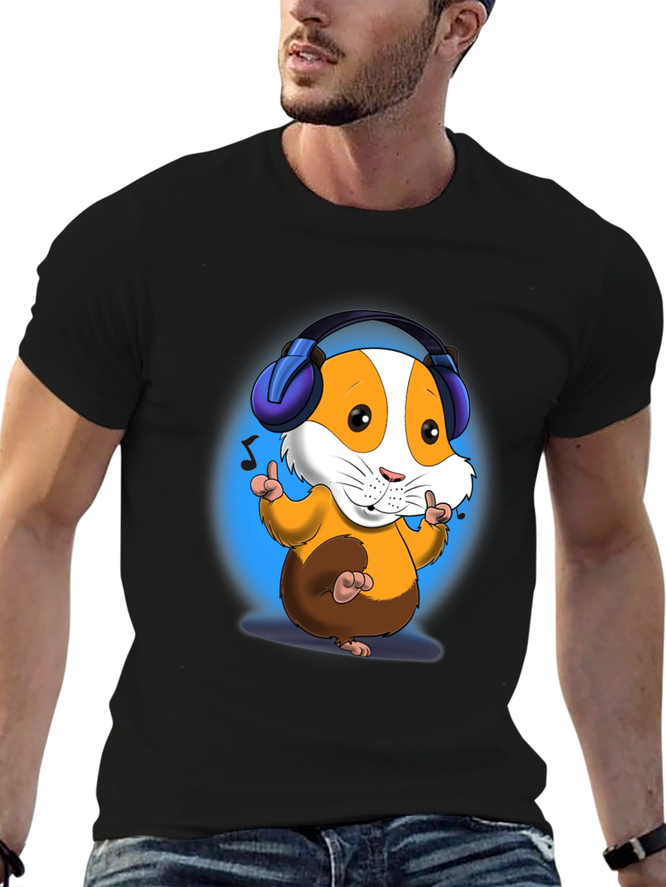 DJ Hamster T-Shirt - Cartoon Animal Design