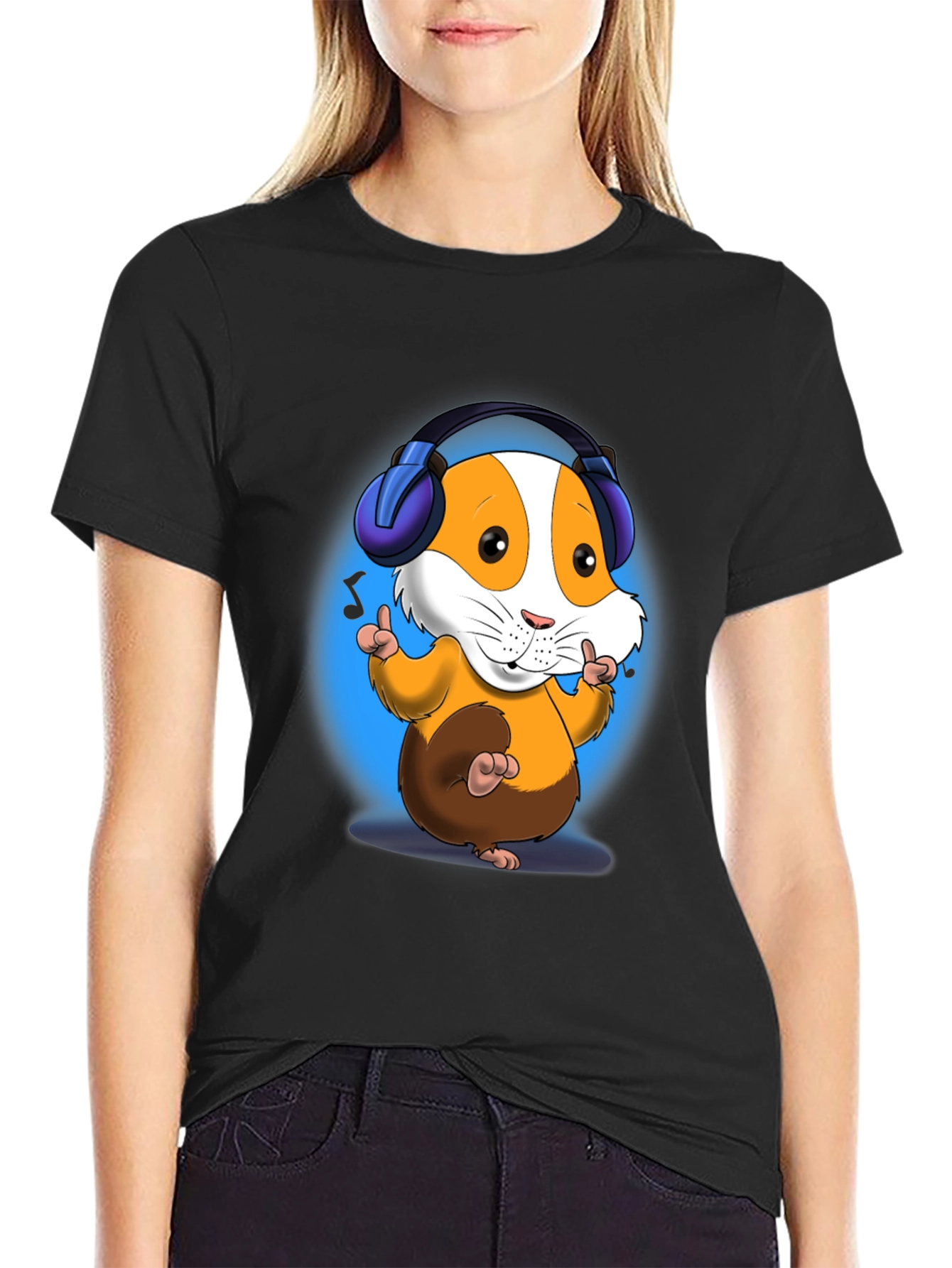 DJ Hamster T-Shirt - Cartoon Animal Design