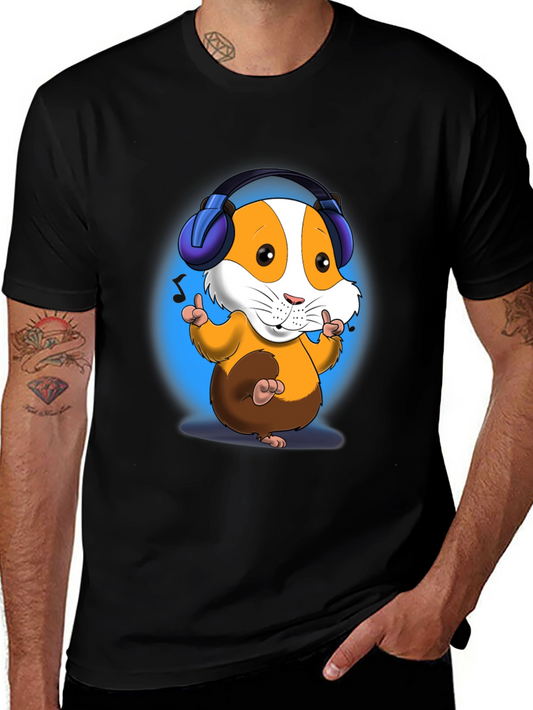 DJ Hamster T-Shirt - Cartoon Animal Design