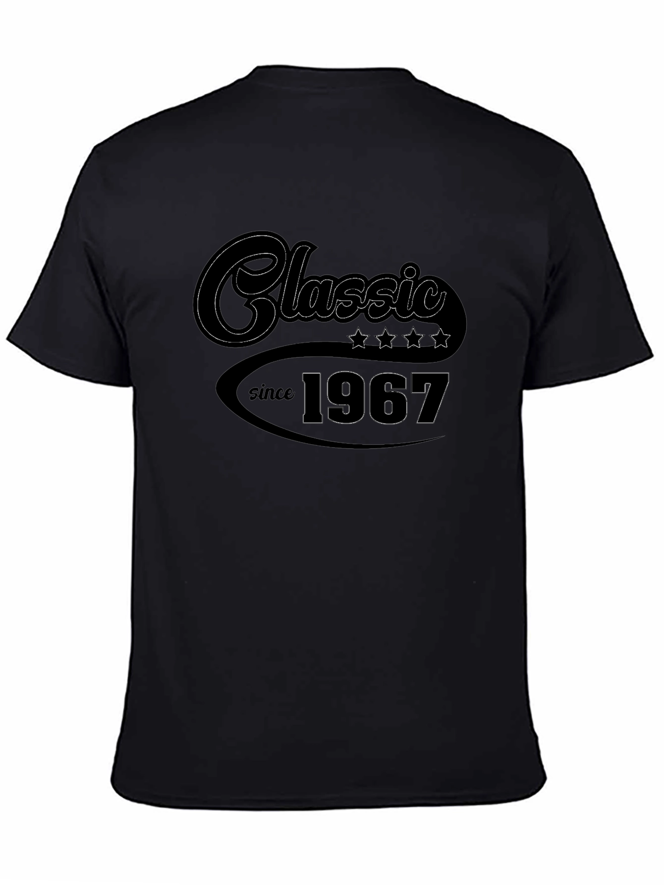 Classic Since 1967 Black Graphic T-Shirt