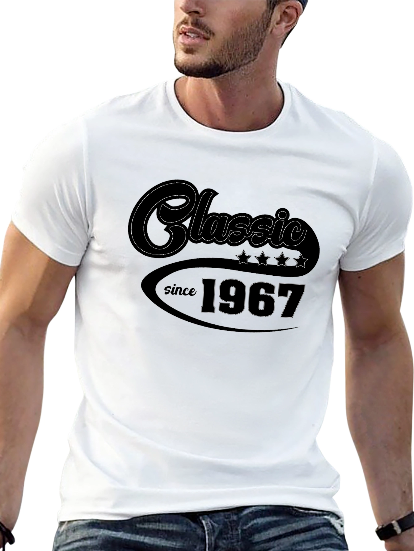 Classic Since 1967 Black Graphic T-Shirt