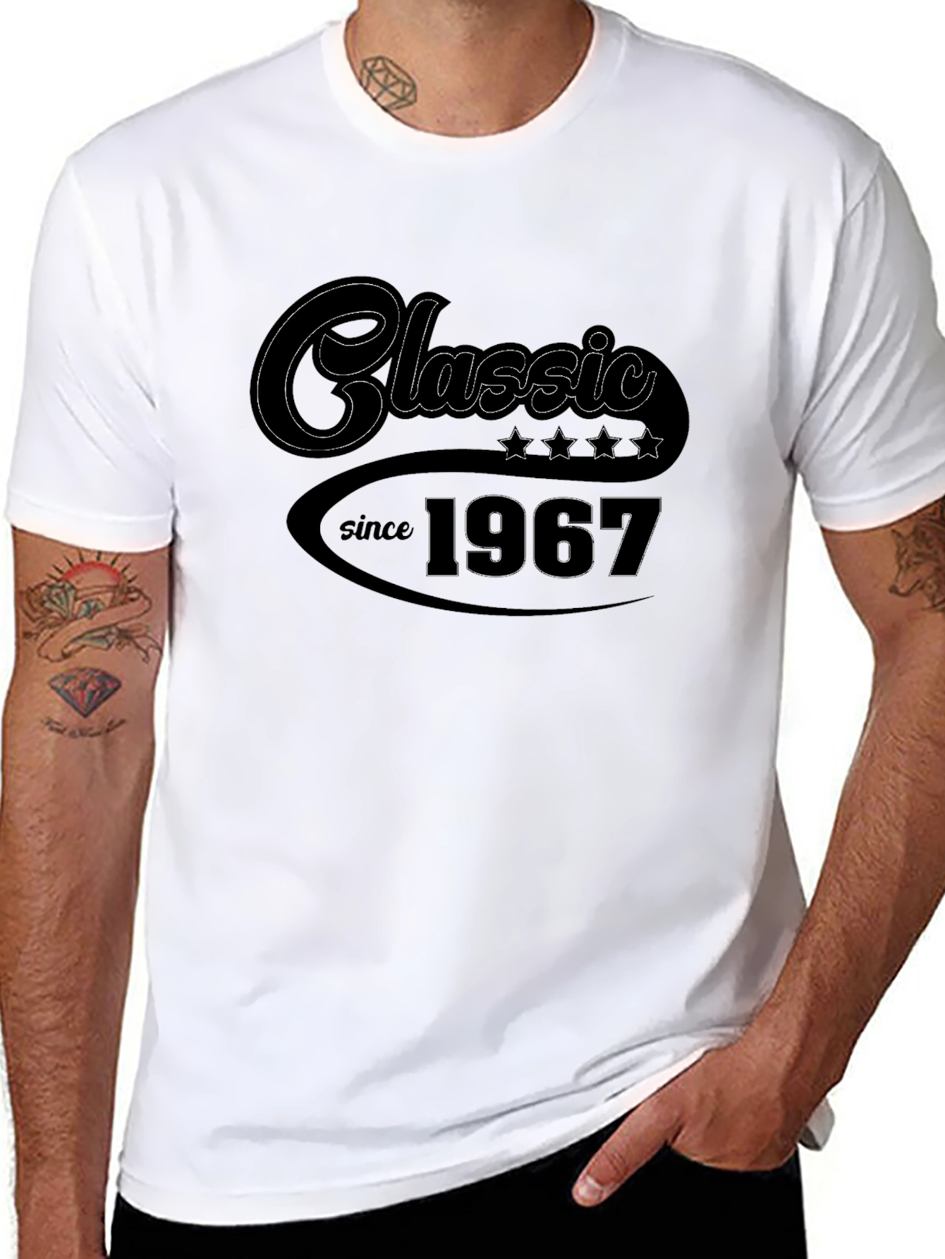 Classic Since 1967 Black Graphic T-Shirt