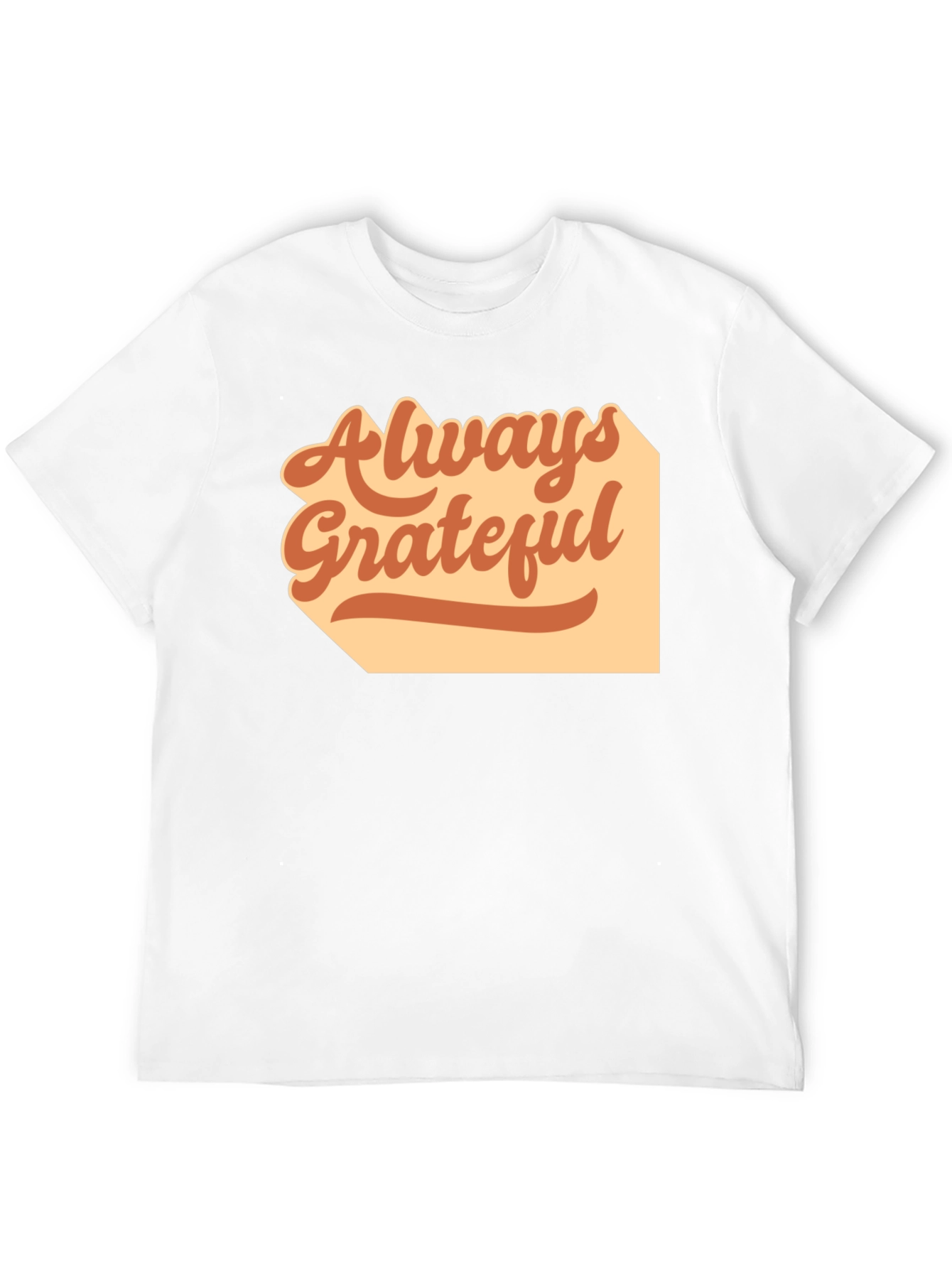 Always Grateful Graphic Tee - Casual Black T-Shirt