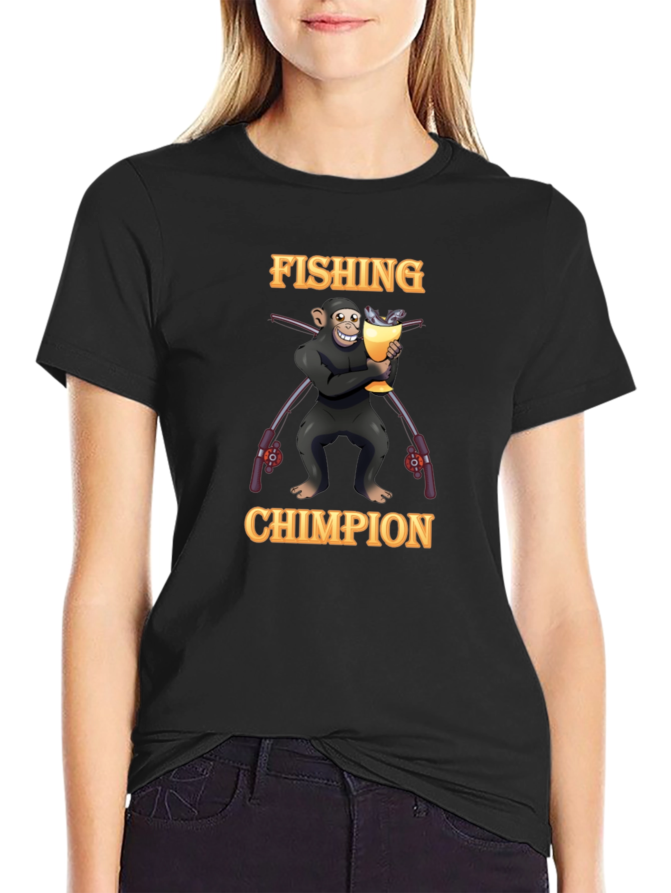 Fishing Chimpion T-Shirt
