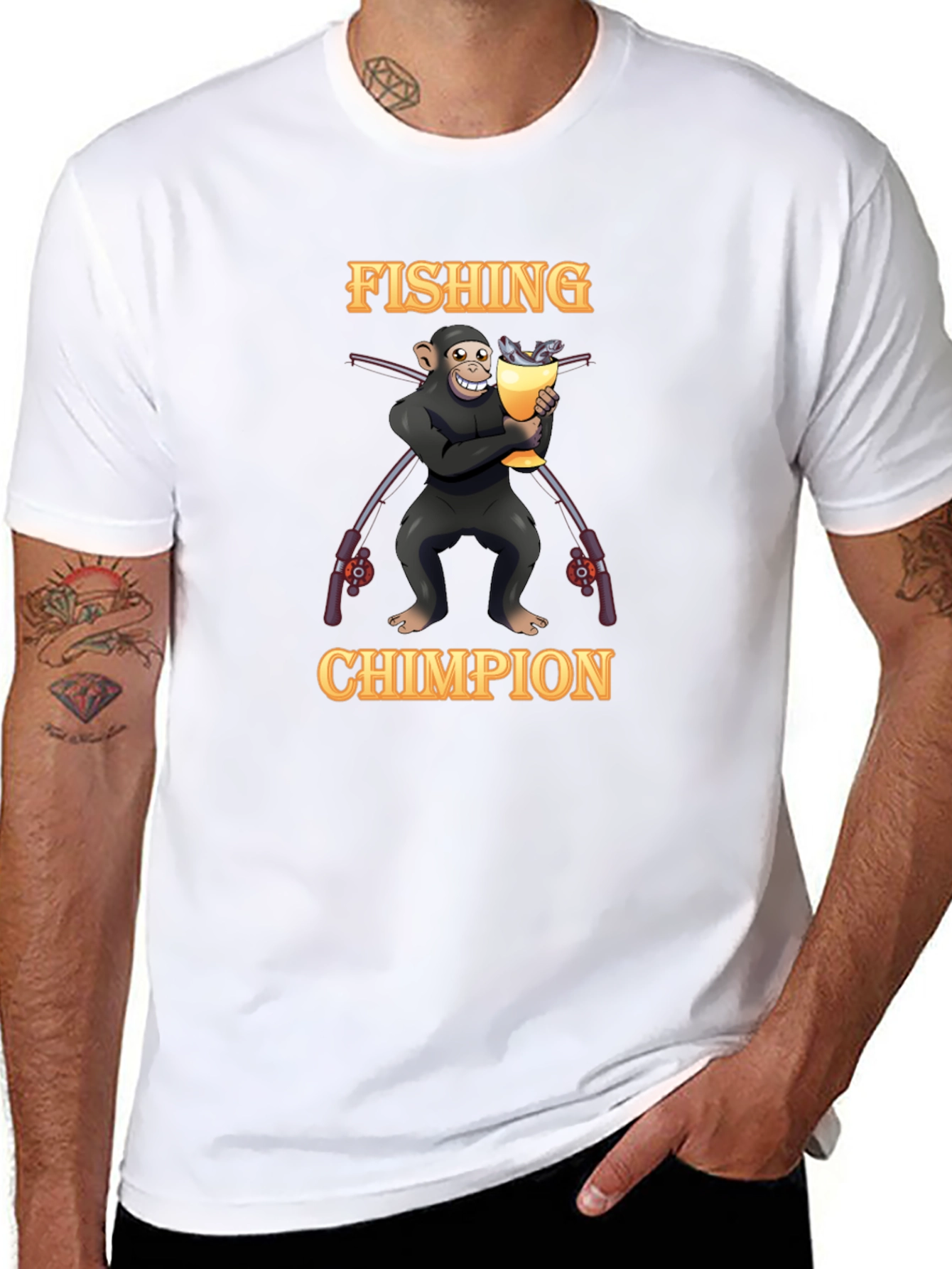 Fishing Chimpion T-Shirt