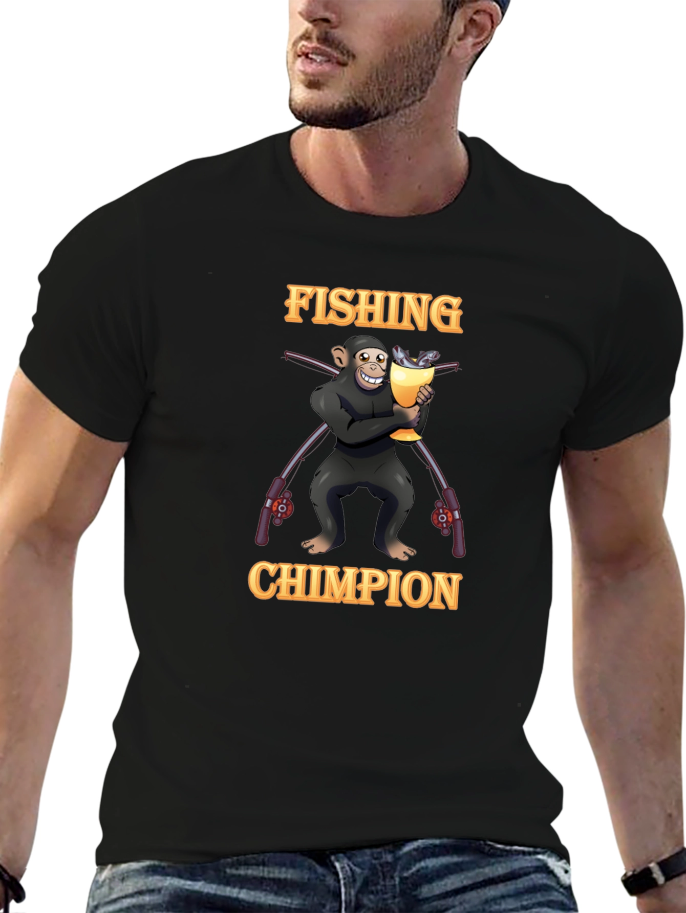 Fishing Chimpion T-Shirt