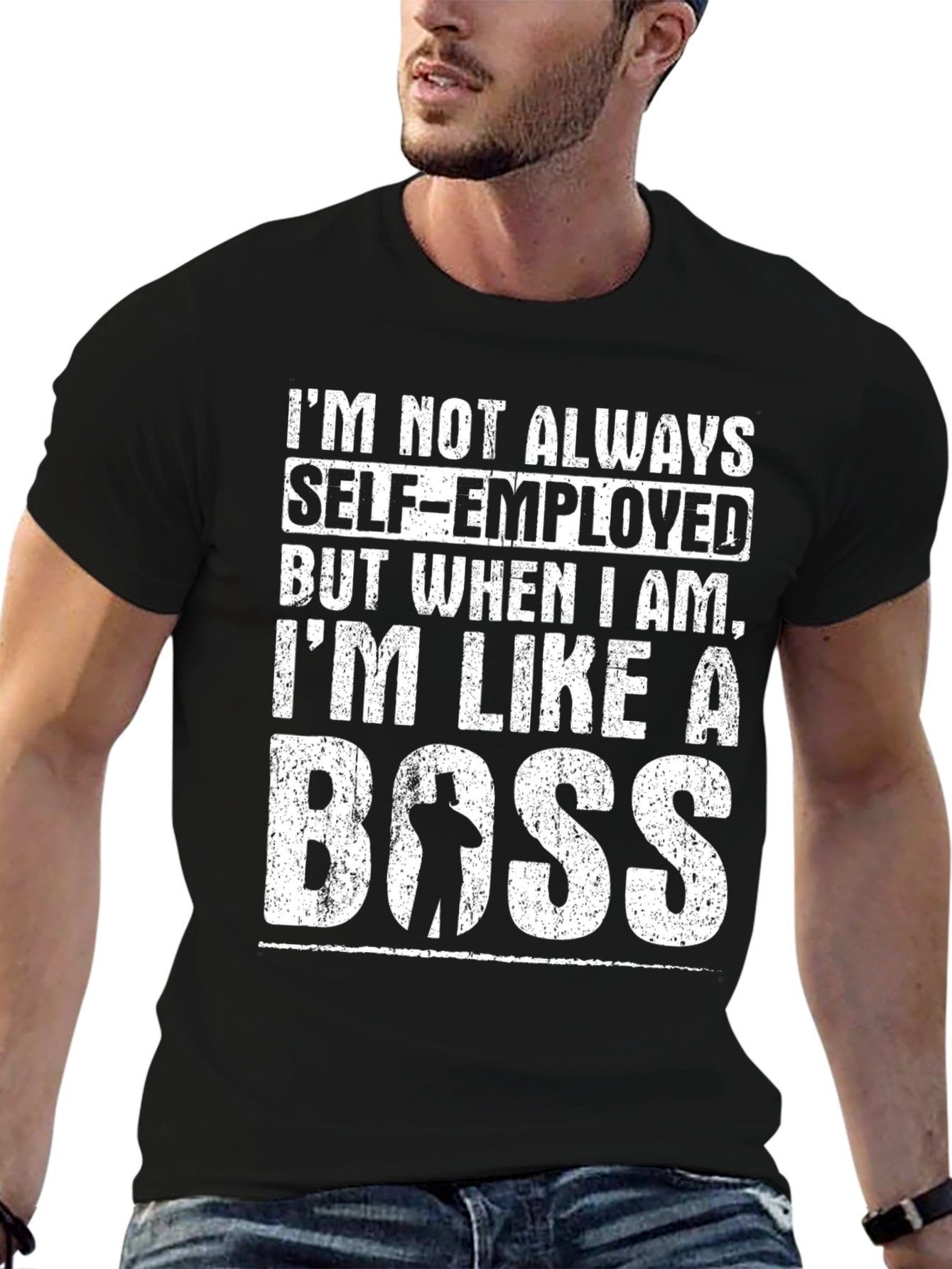 Self-Employed Boss T-Shirt - Funny Graphic Tee