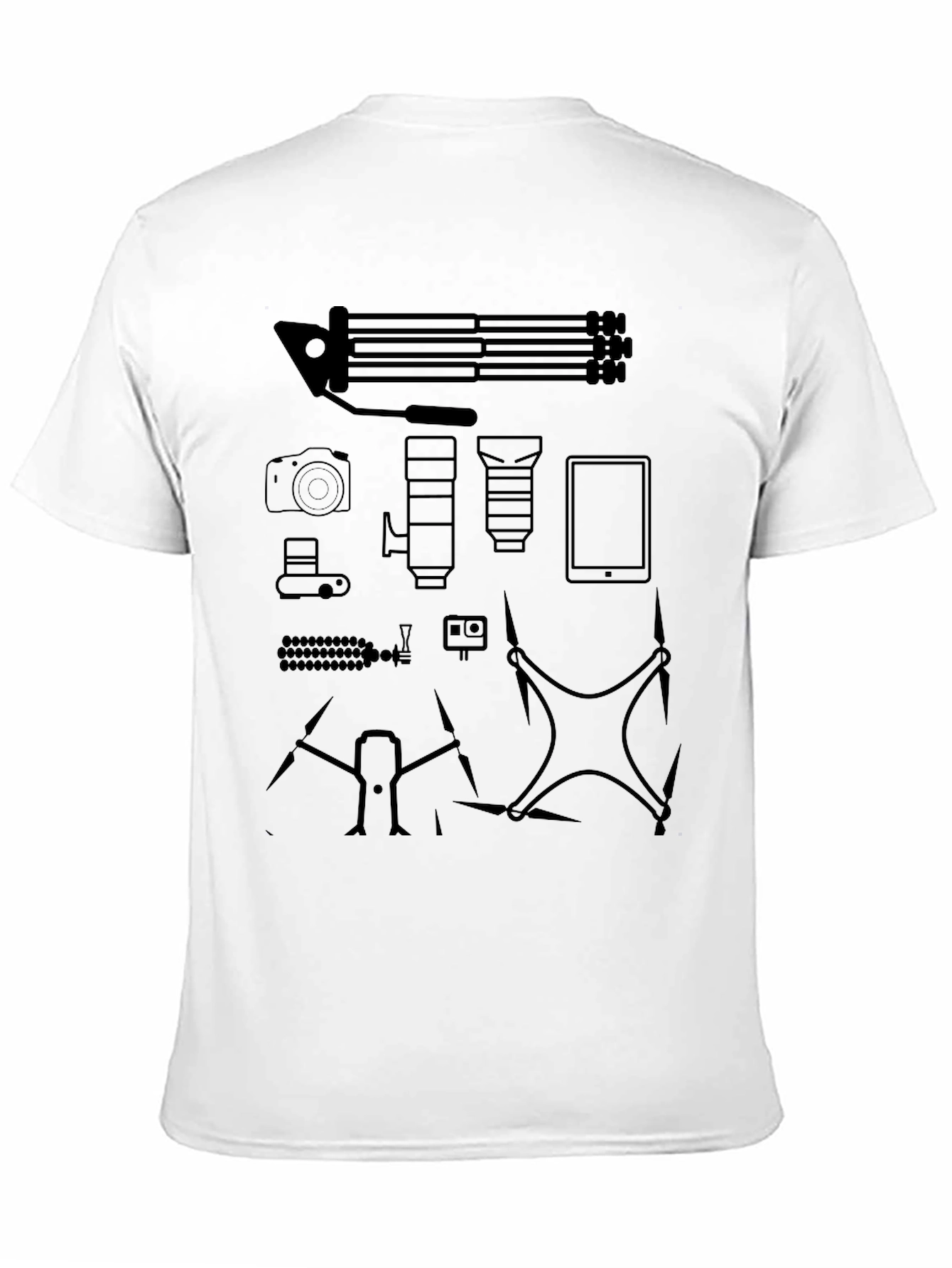 Photography Gear Black T-Shirt
