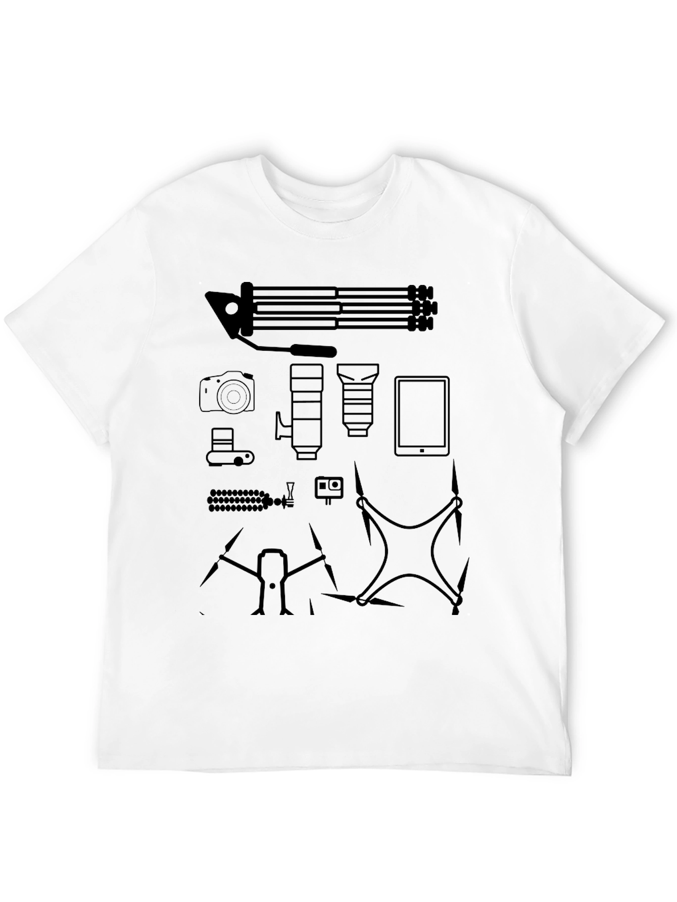 Photography Gear Black T-Shirt