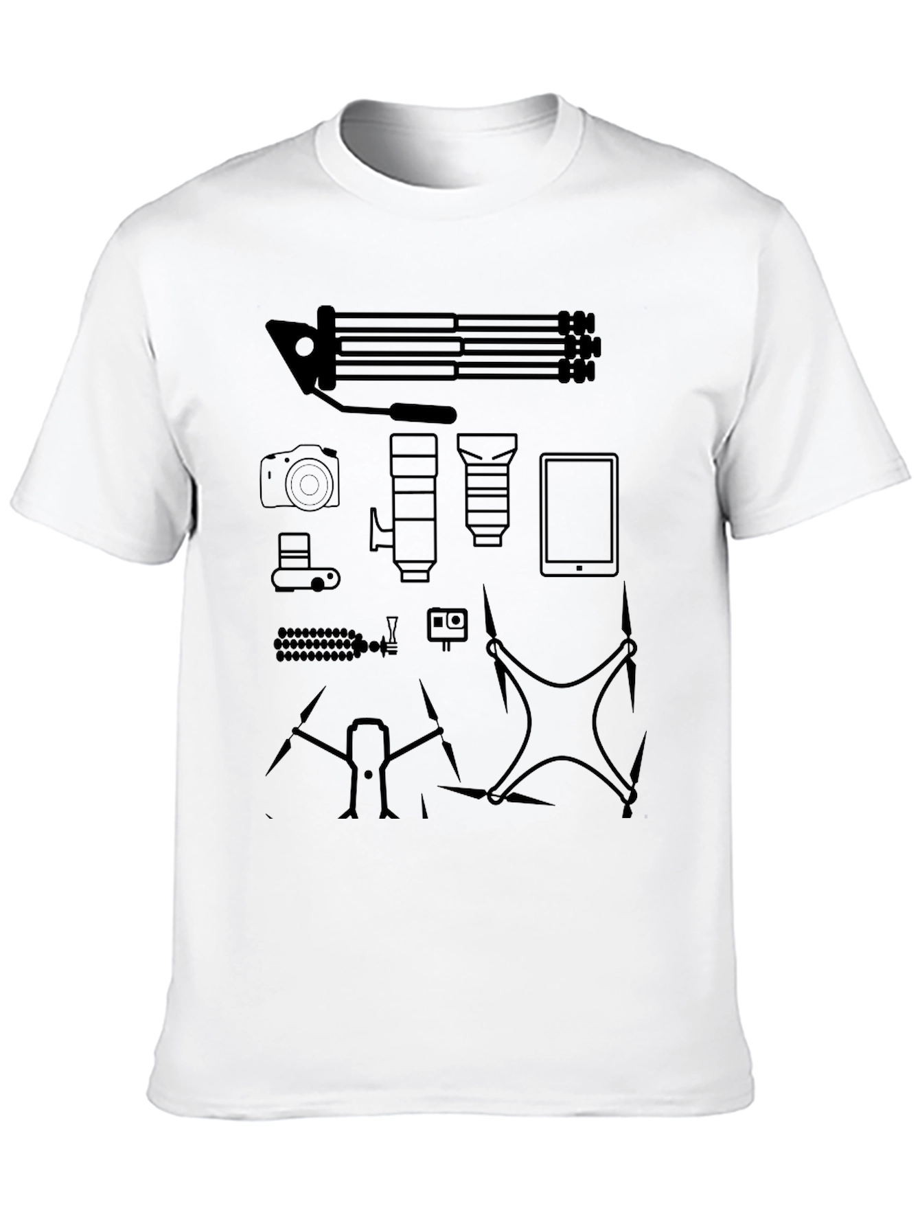 Photography Gear Black T-Shirt
