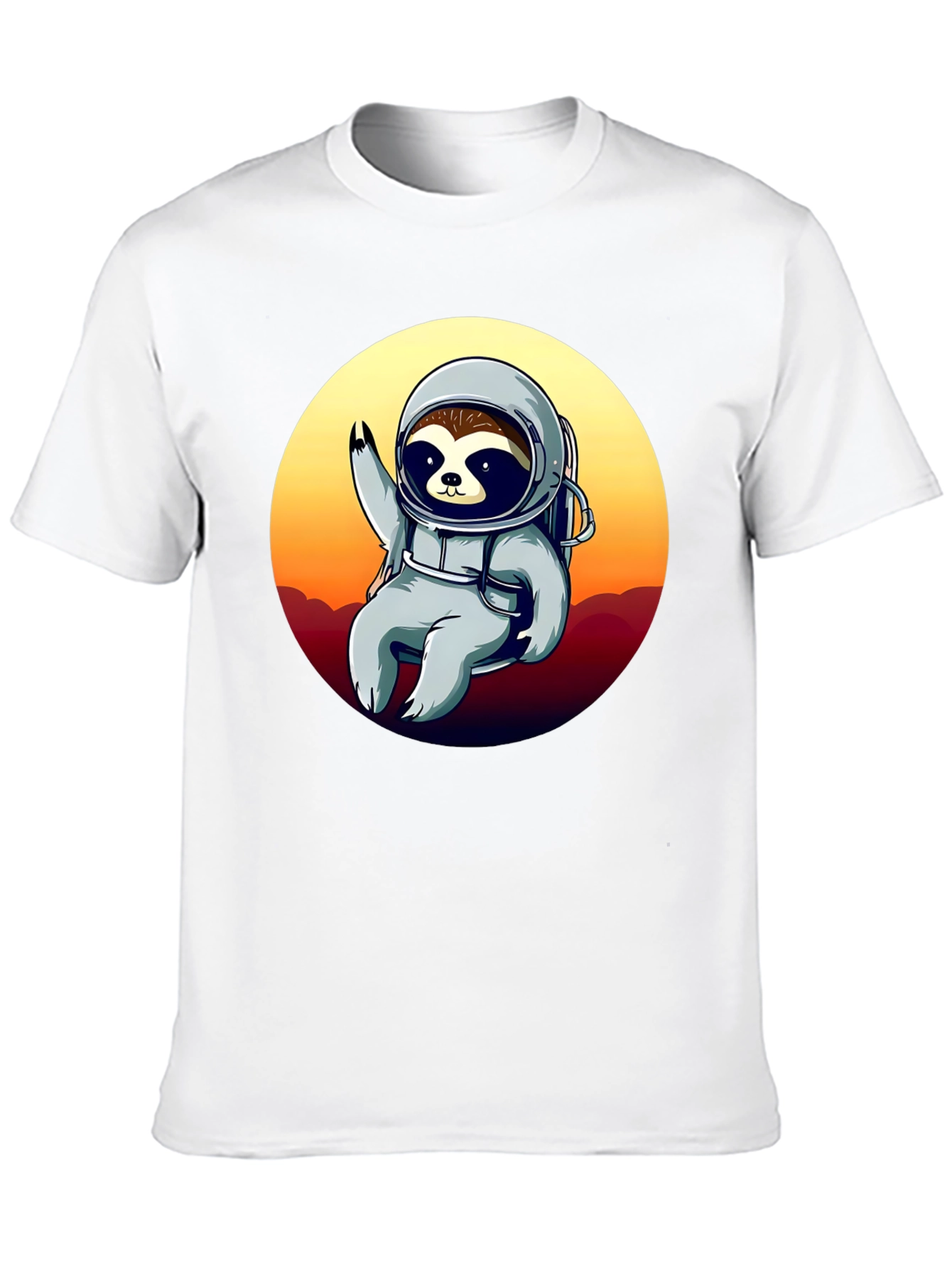Astronaut Sloth Graphic T-Shirt