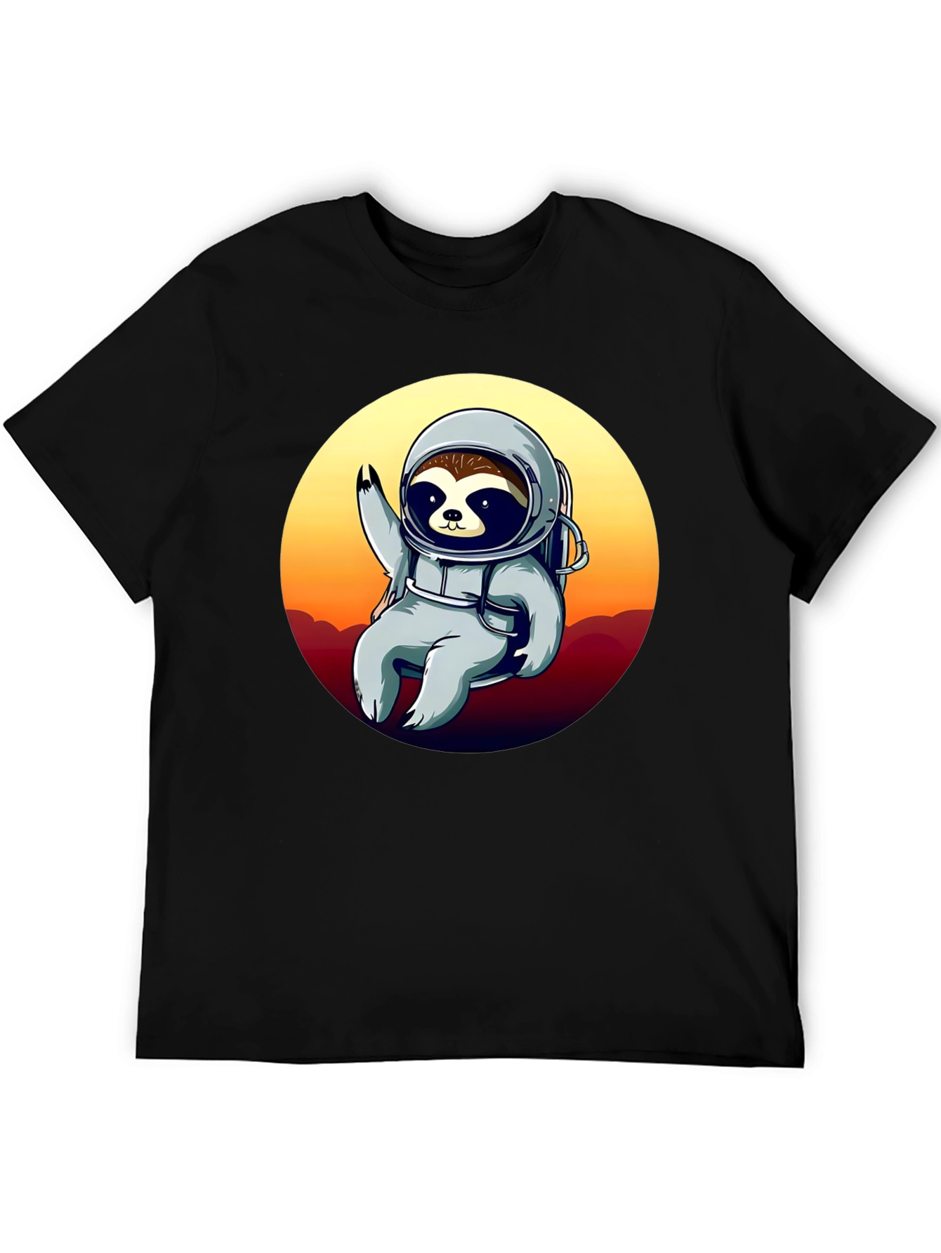 Astronaut Sloth Graphic T-Shirt