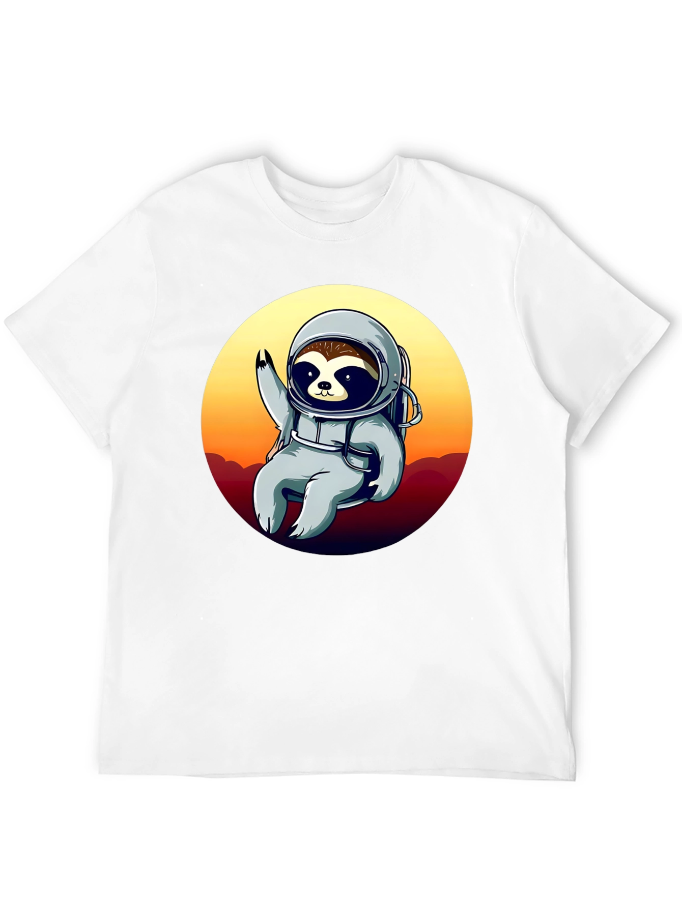 Astronaut Sloth Graphic T-Shirt