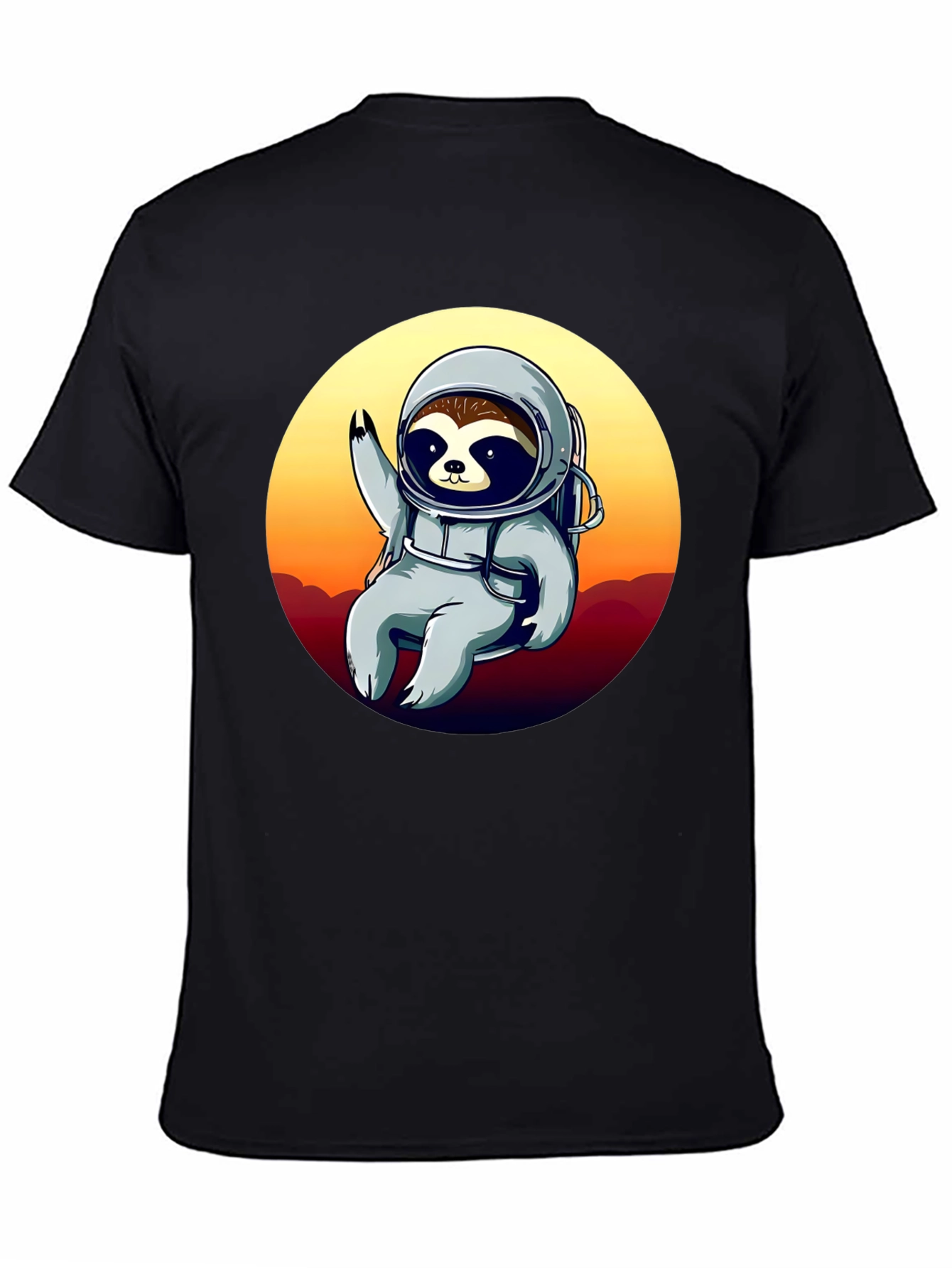 Astronaut Sloth Graphic T-Shirt