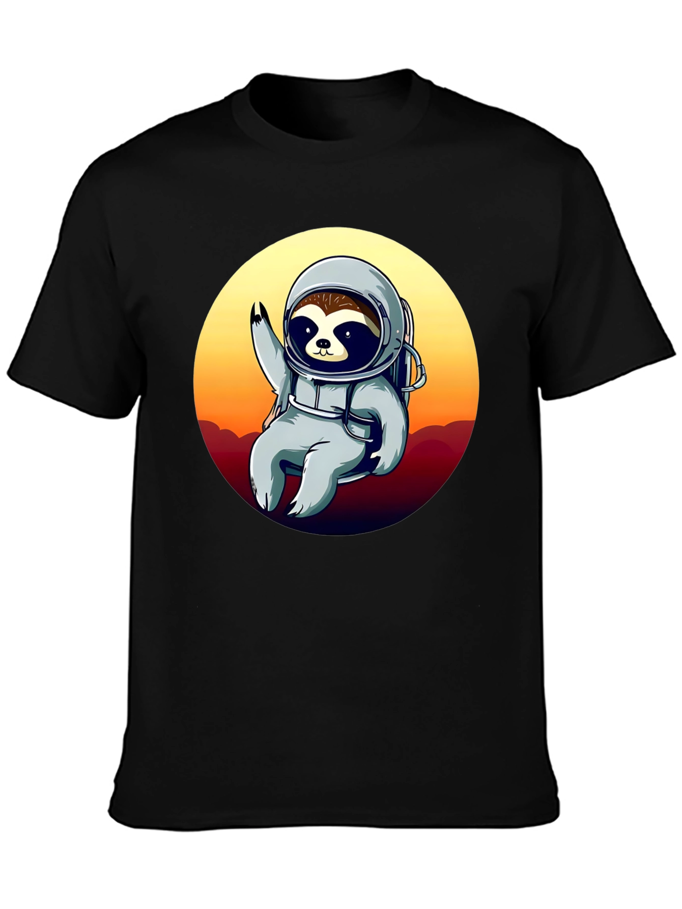 Astronaut Sloth Graphic T-Shirt
