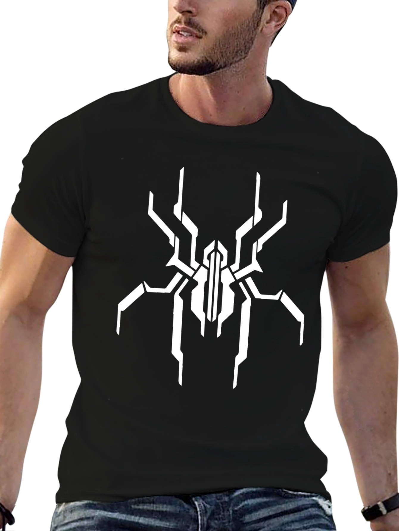 Tech Spider Graphic Black T-Shirt