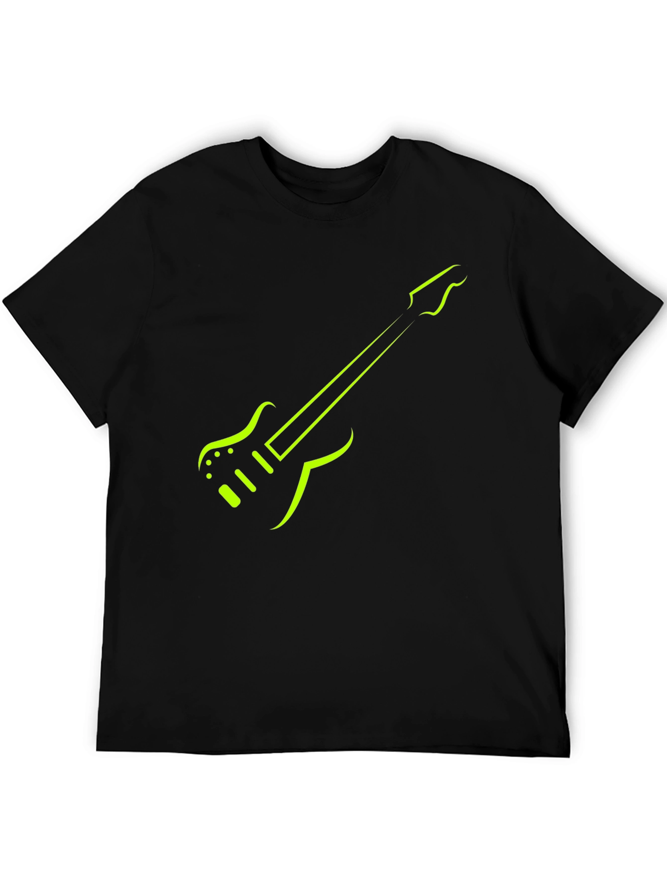 Electric Guitar Graphic Tee - Trendy Musician Shirt